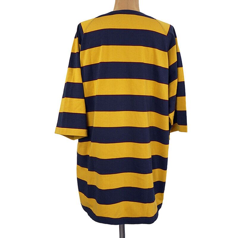 Gucci GUCCI Men Yellow Striped SEQUIN RABBIT EMBROIDERED T-Shirt L Size US L / EU 52-54 / 3 - 4 Thumbnail