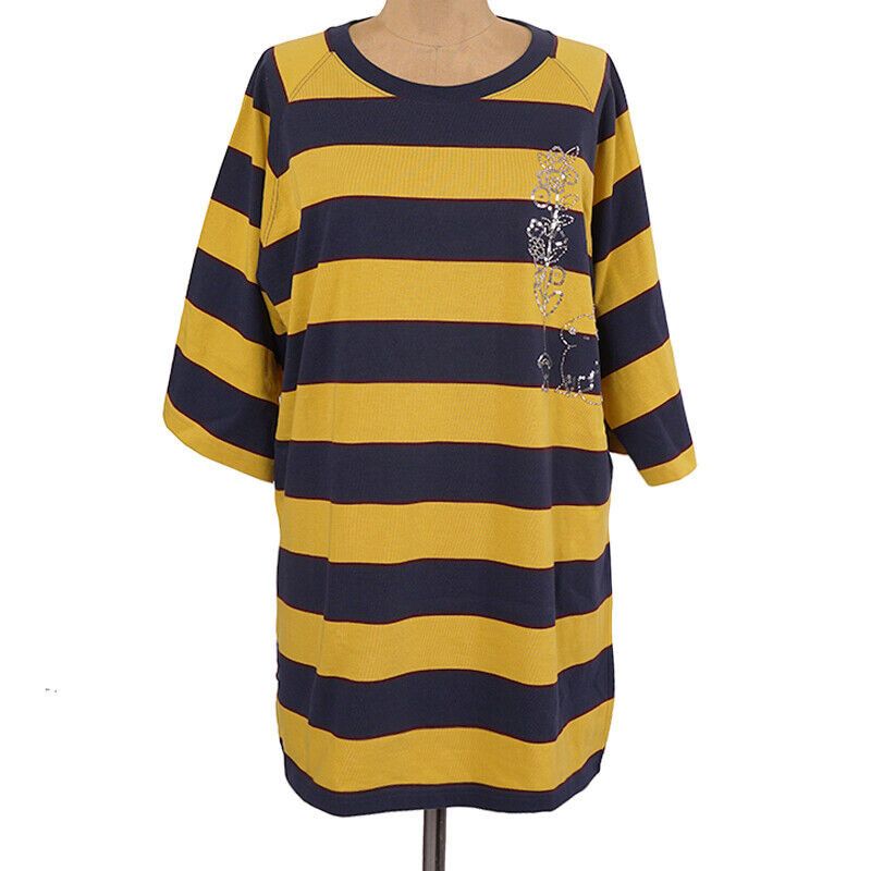 Gucci GUCCI Men Yellow Striped SEQUIN RABBIT EMBROIDERED T-Shirt L Size US L / EU 52-54 / 3 - 2 Thumbnail