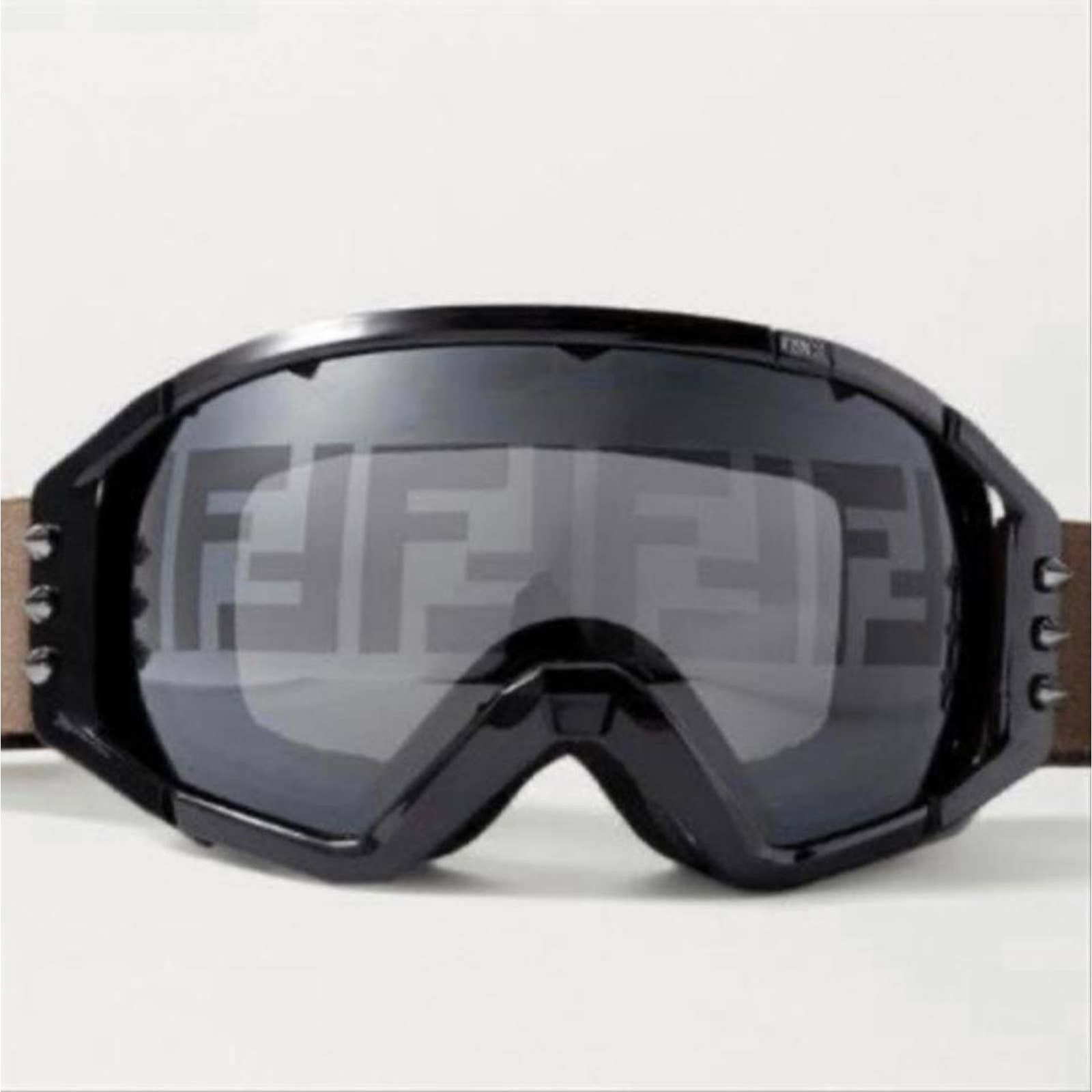 FF logo studded snow ski goggles