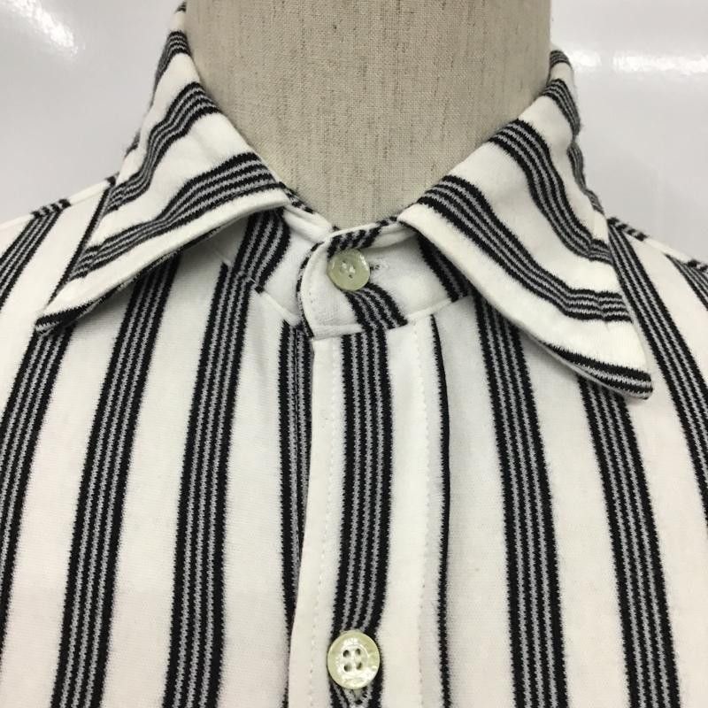 Bape Shirt White x Black Striped Cotton Long Sleeve Size US S / EU 44-46 / 1 - 3 Thumbnail