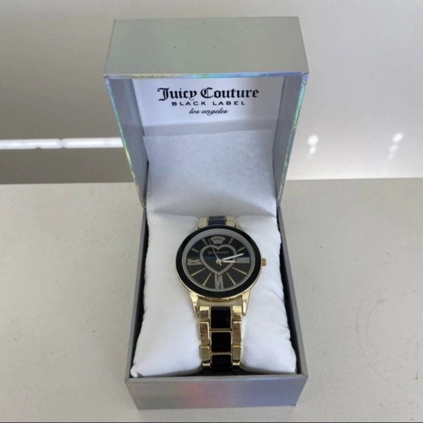 Juicy Couture Juicy Couture Black Label Black Gold Tone Jewel Watch Grailed
