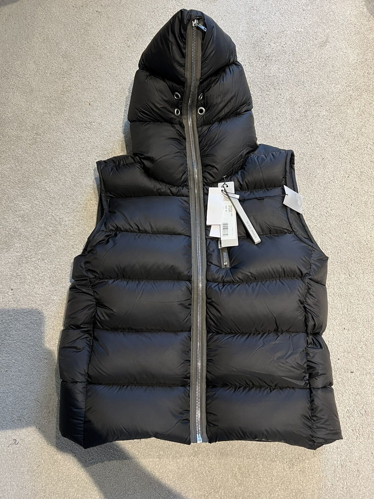 Rick Owens FW22 Runway Gimp down-filled nylon gilet jacket vest | Grailed