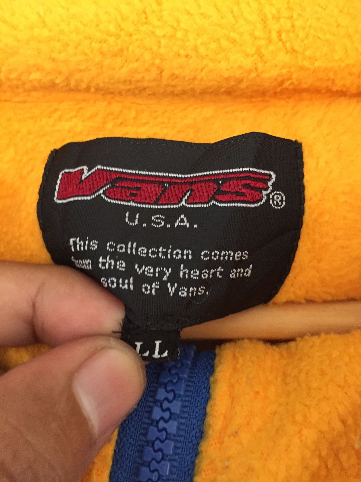 Vans Vintage Vans USA Fleece Jacket Size US L / EU 52-54 / 3 - 7 Thumbnail