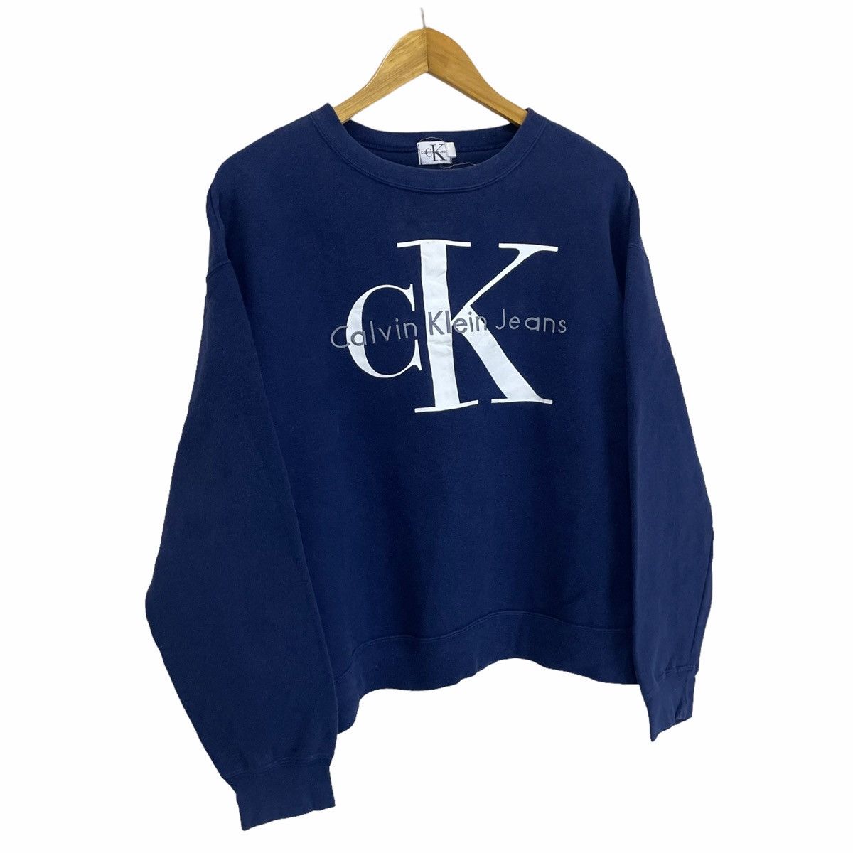 Calvin Klein × Vintage 💥 90s CALVIN KLEIN JEAN CK SWEATSHIRT Size US M / EU 48-50 / 2 - 2 Thumbnail