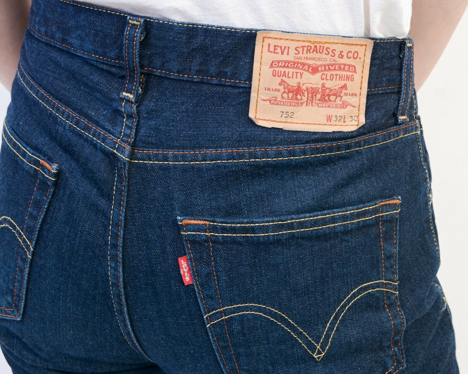 Levi's × Levi's Vintage Clothing × Vintage 752 Women W32 L30 Straight Denim Jeans Trousers Pants Size 32" / US 10 / IT 46 - 5 Thumbnail