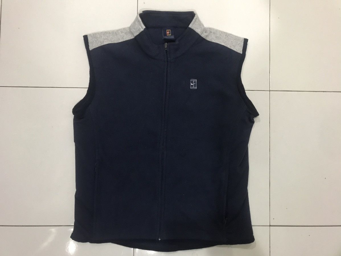 Nike VTG Nike Court Fleece Vest Jacket Size US M / EU 48-50 / 2 - 1 Thumbnail
