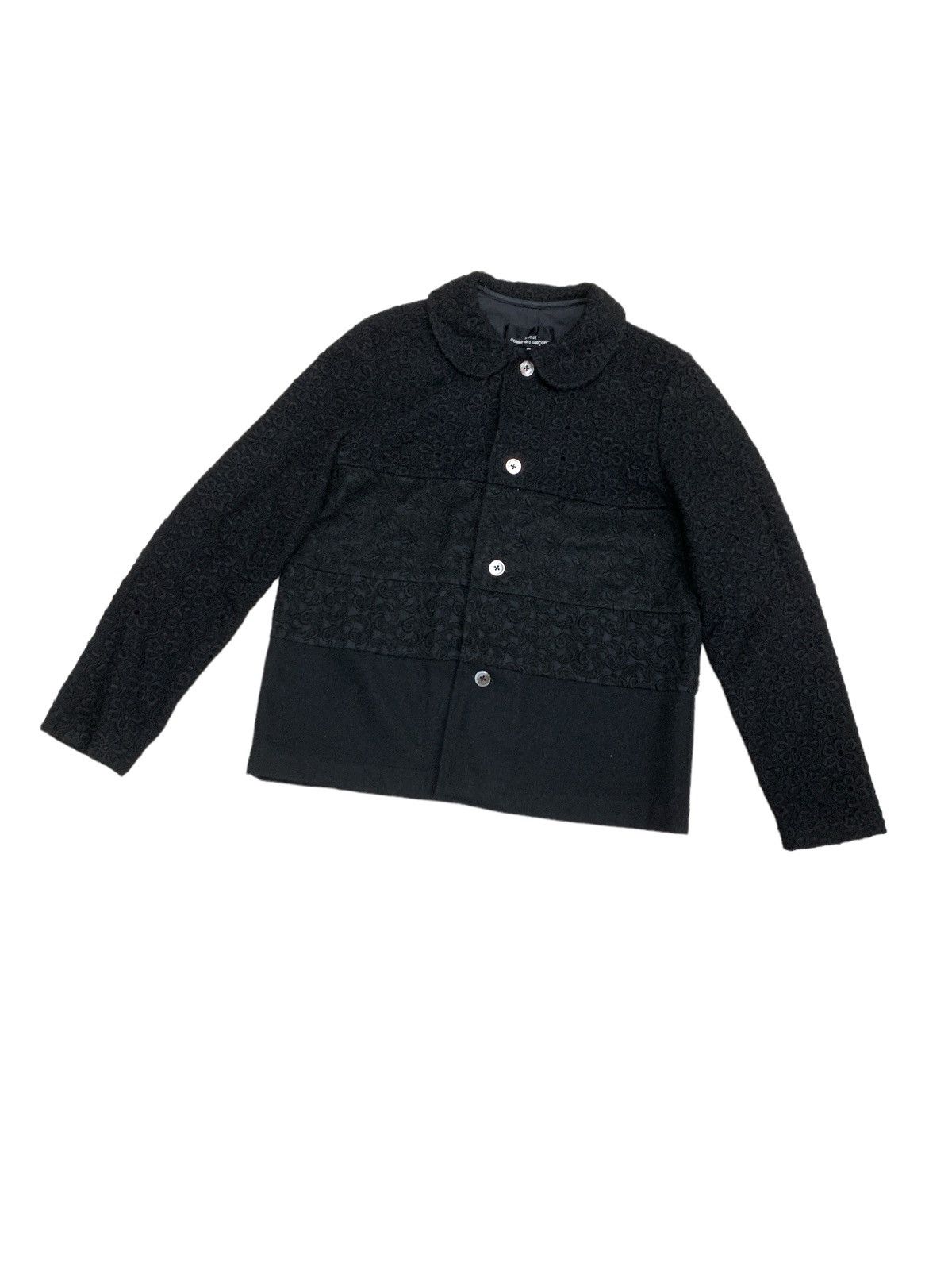 Comme des Garcons × Japanese Brand × Tricot Comme des Garcons VINTAGE CDG TRICOT AD2001 WOOL MUTIPATTERN TWEED JACKET Size M / US 6-8 / IT 42-44 - 1 Thumbnail