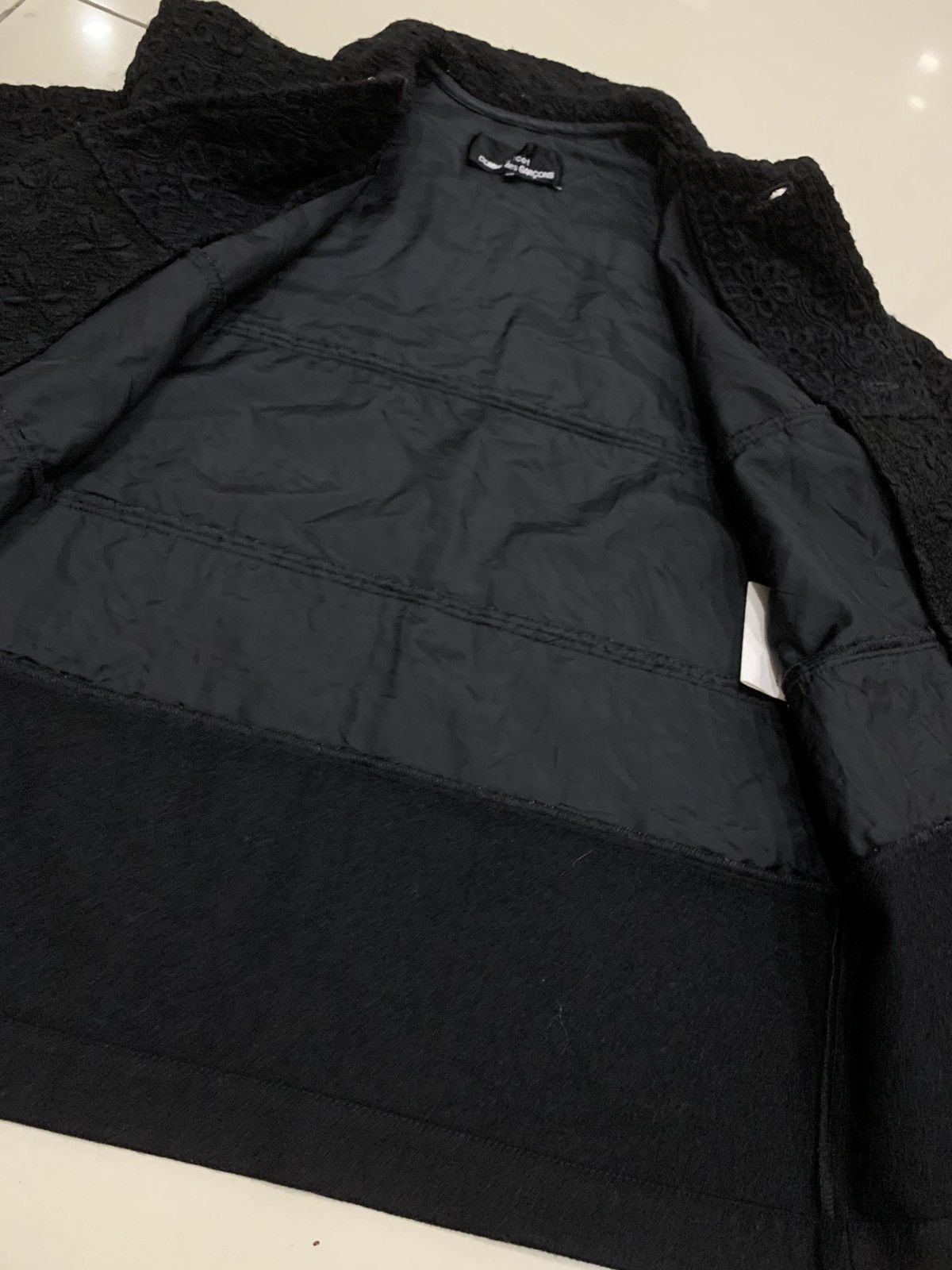 Comme des Garcons × Japanese Brand × Tricot Comme des Garcons VINTAGE CDG TRICOT AD2001 WOOL MUTIPATTERN TWEED JACKET Size M / US 6-8 / IT 42-44 - 10 Thumbnail