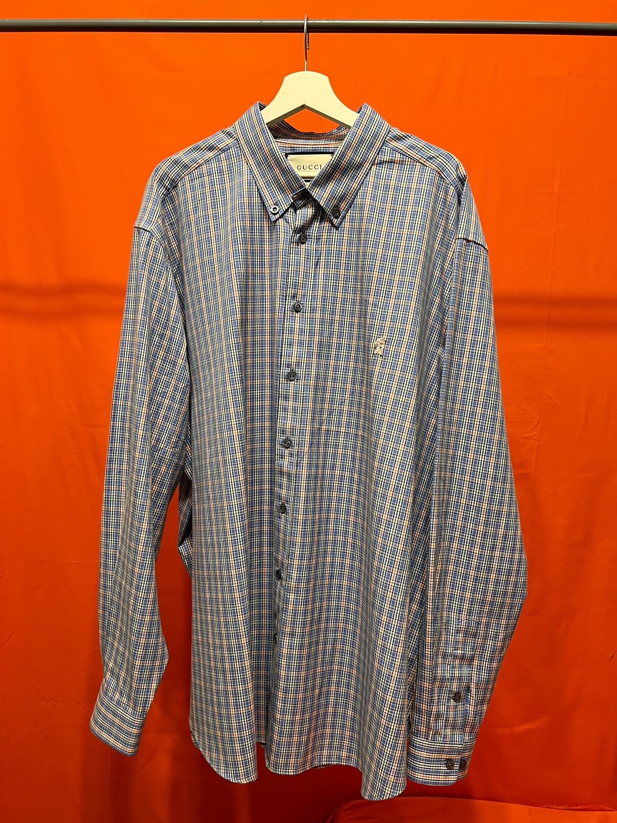 Gucci Gucci Heavy Cotton Button Down Tartan Shirt Size US XL / EU 56 / 4 - 1 Thumbnail