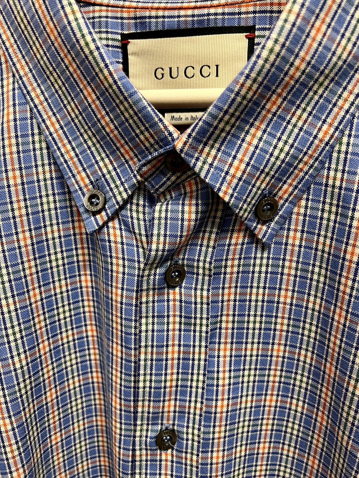 Gucci Gucci Heavy Cotton Button Down Tartan Shirt Size US XL / EU 56 / 4 - 3 Thumbnail