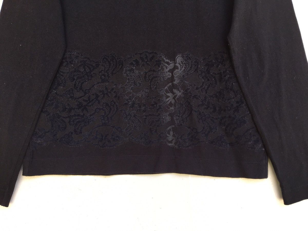 Comme des Garcons AD 2008 Comme Des Garcons Black Floral Print Longsleeve Size S / US 4 / IT 40 - 5 Thumbnail