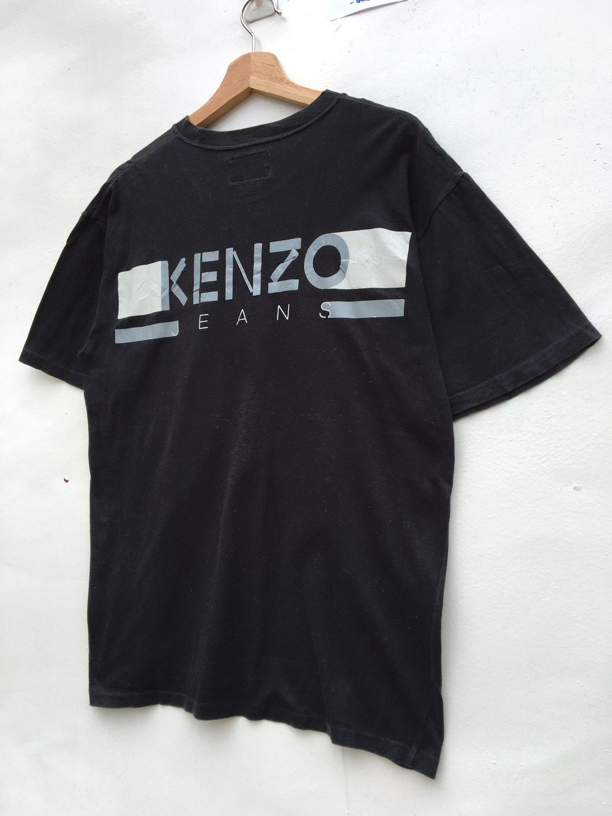 Kenzo Vintage Kenzo Jeans Big Logo Spellout Tshirt Size US L / EU 52-54 / 3 - 4 Thumbnail