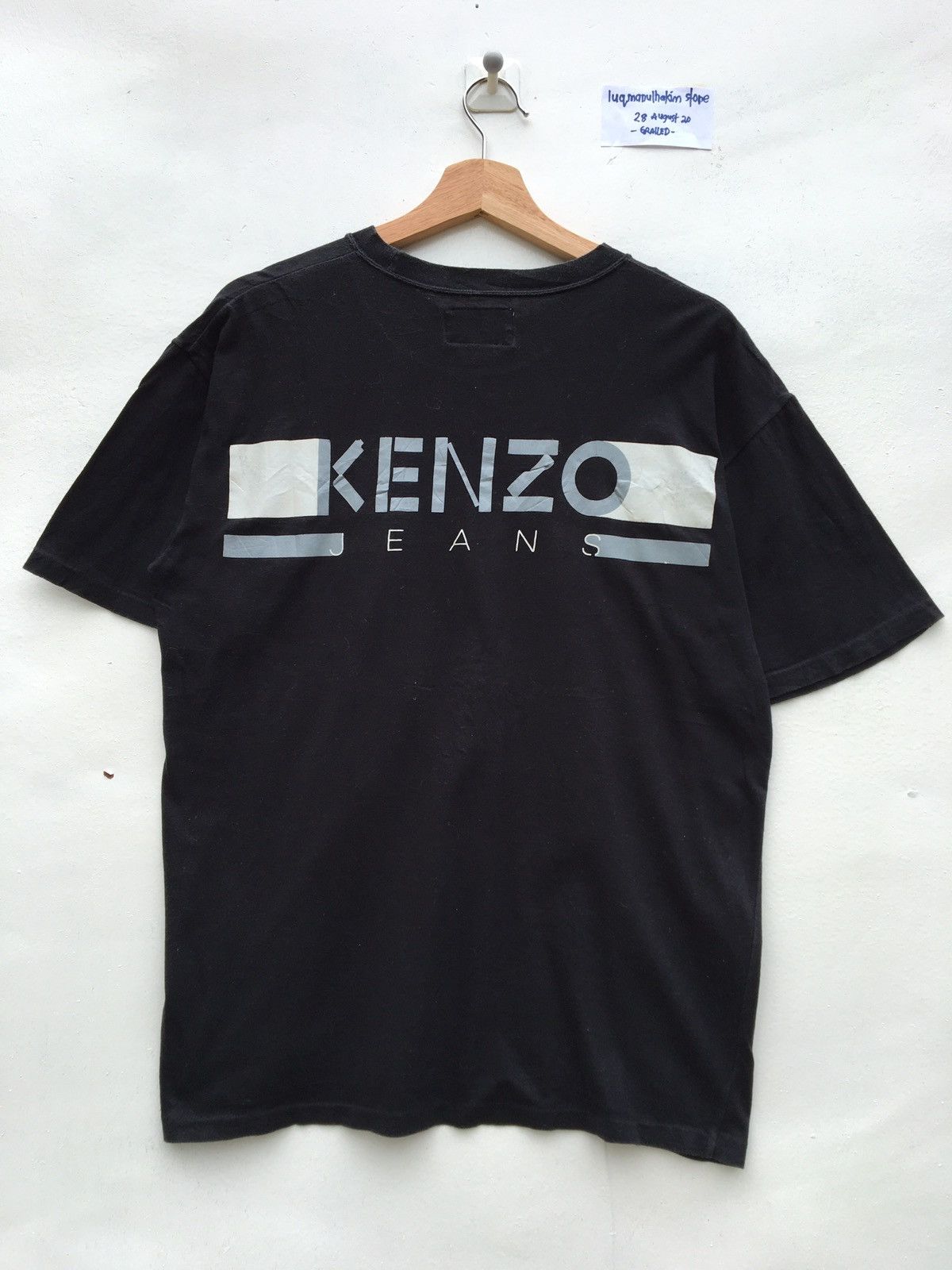 Kenzo Vintage Kenzo Jeans Big Logo Spellout Tshirt Size US L / EU 52-54 / 3 - 2 Thumbnail