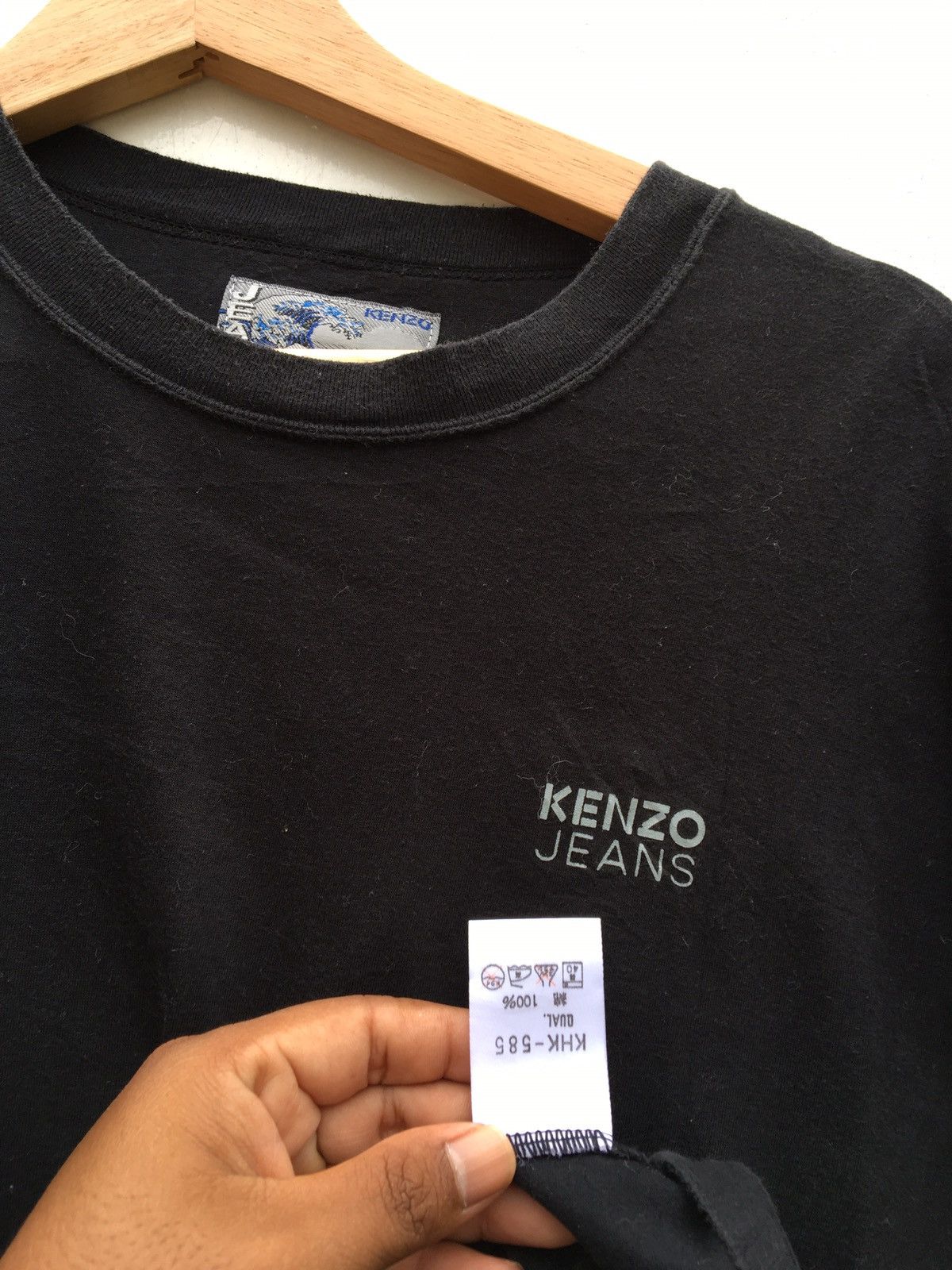Kenzo Vintage Kenzo Jeans Big Logo Spellout Tshirt Size US L / EU 52-54 / 3 - 12 Thumbnail