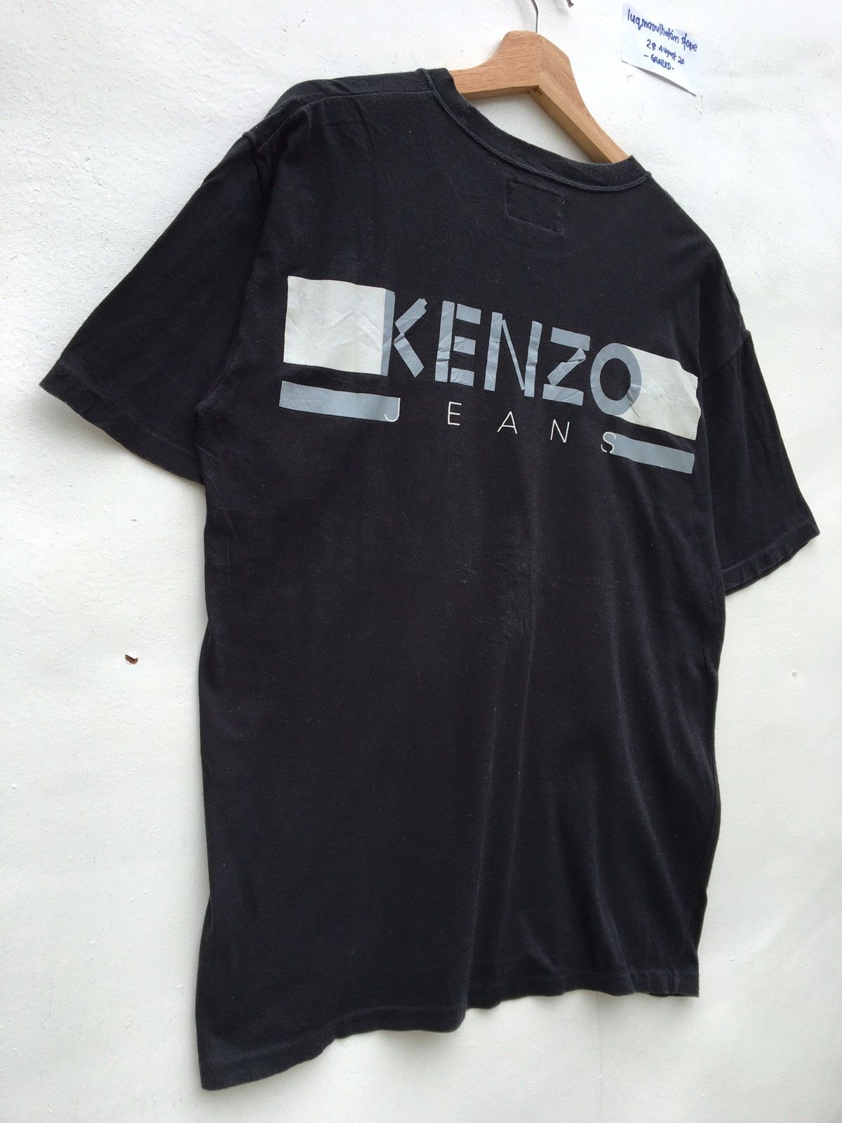 Kenzo Vintage Kenzo Jeans Big Logo Spellout Tshirt Size US L / EU 52-54 / 3 - 3 Thumbnail