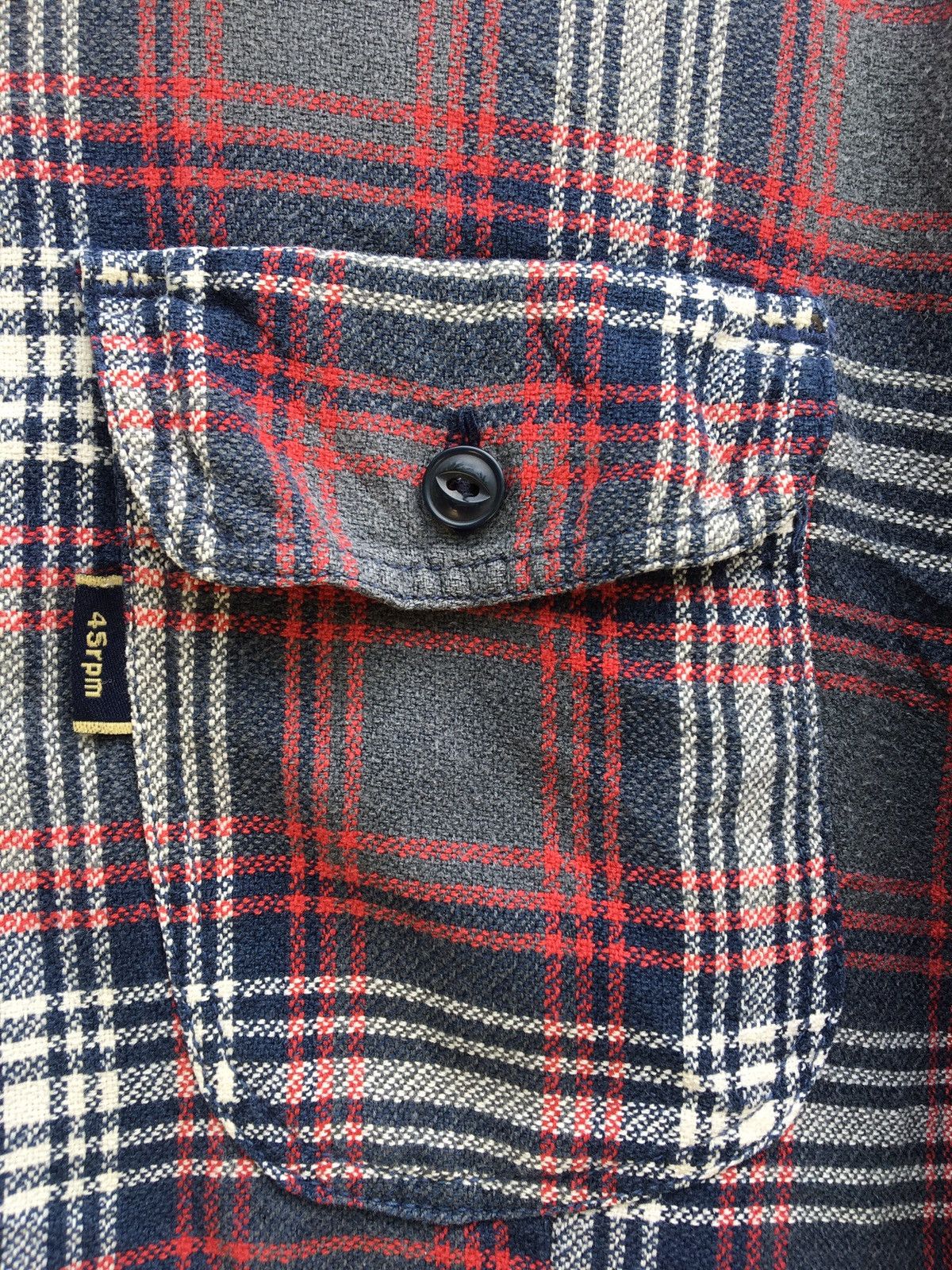 45rpm Japanese Designer 45rpm Checkered Shirt Size US S / EU 44-46 / 1 - 7 Thumbnail