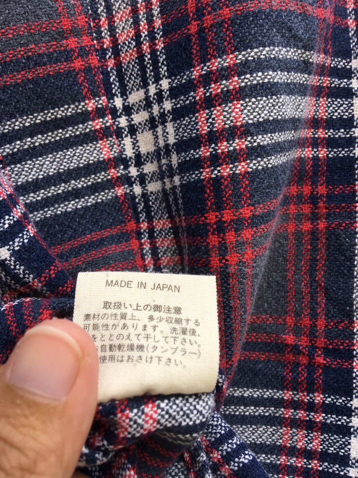 45rpm Japanese Designer 45rpm Checkered Shirt Size US S / EU 44-46 / 1 - 9 Thumbnail