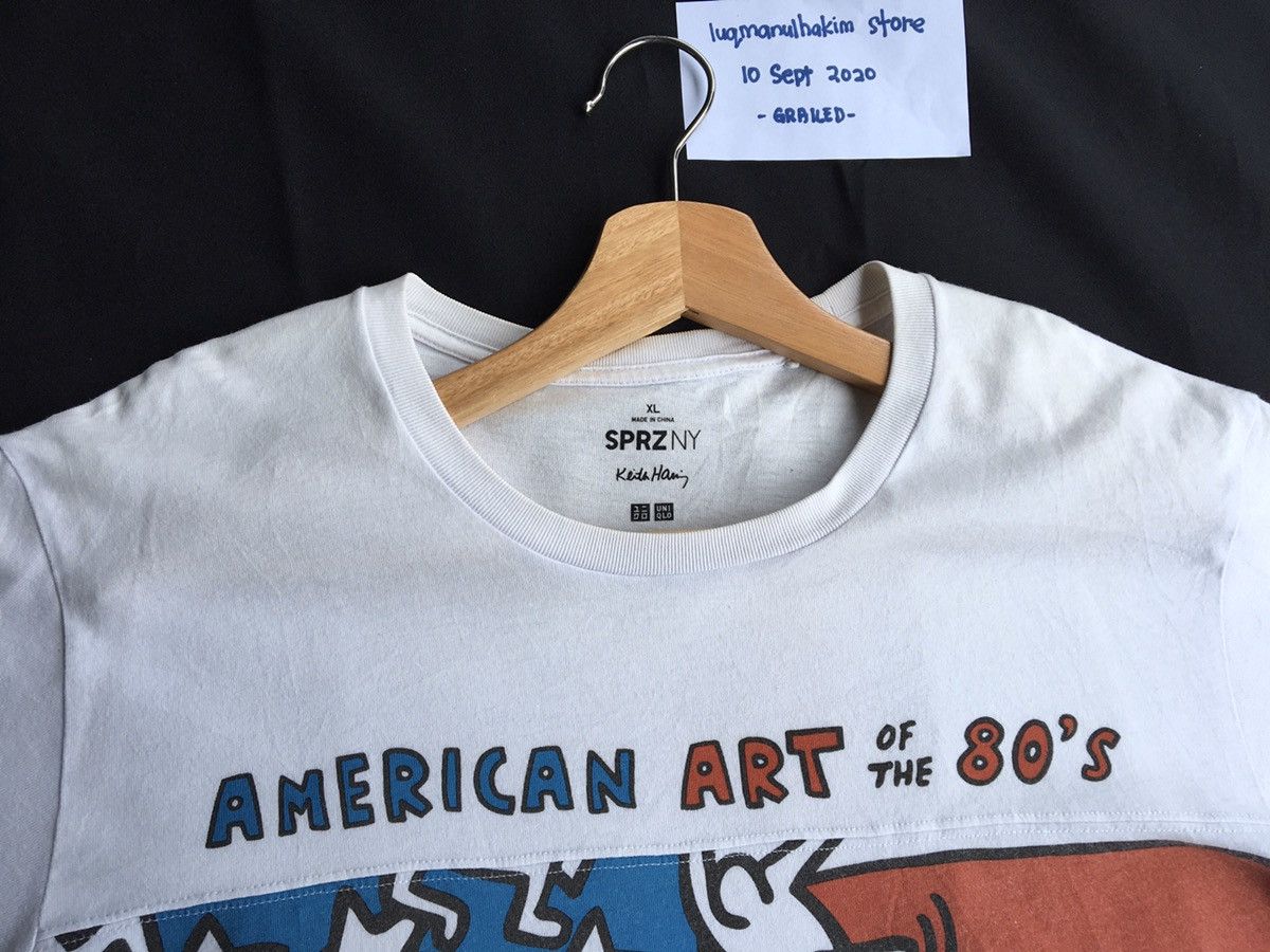 Keith Haring Keith Haring America Flag Art Rare Tshirt Size US XL / EU 56 / 4 - 7 Thumbnail