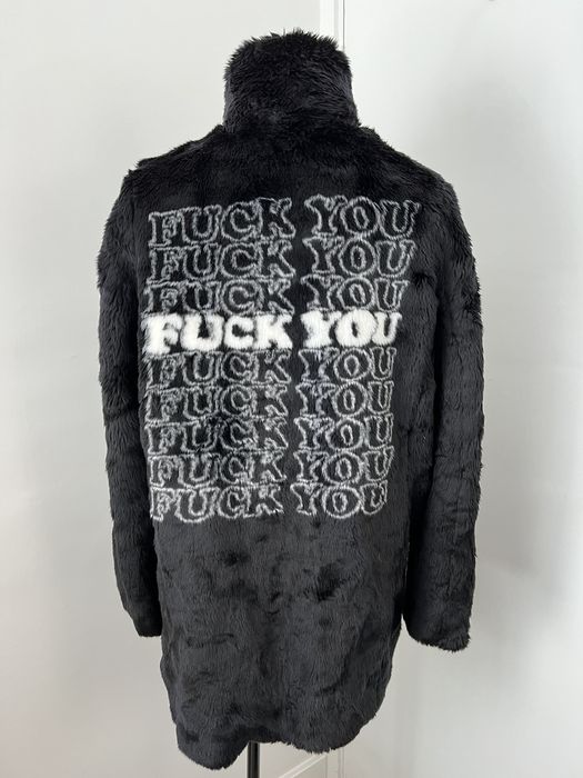 Supreme Supreme Hysteric Glamour Fuck You Faux Fur Coat | Grailed