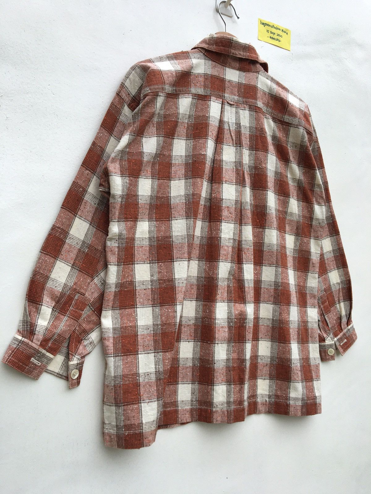 Issey Miyake Rare Vintage 80s Issey Miyake Men Flannel Button Up Shirt Size US M / EU 48-50 / 2 - 11 Thumbnail