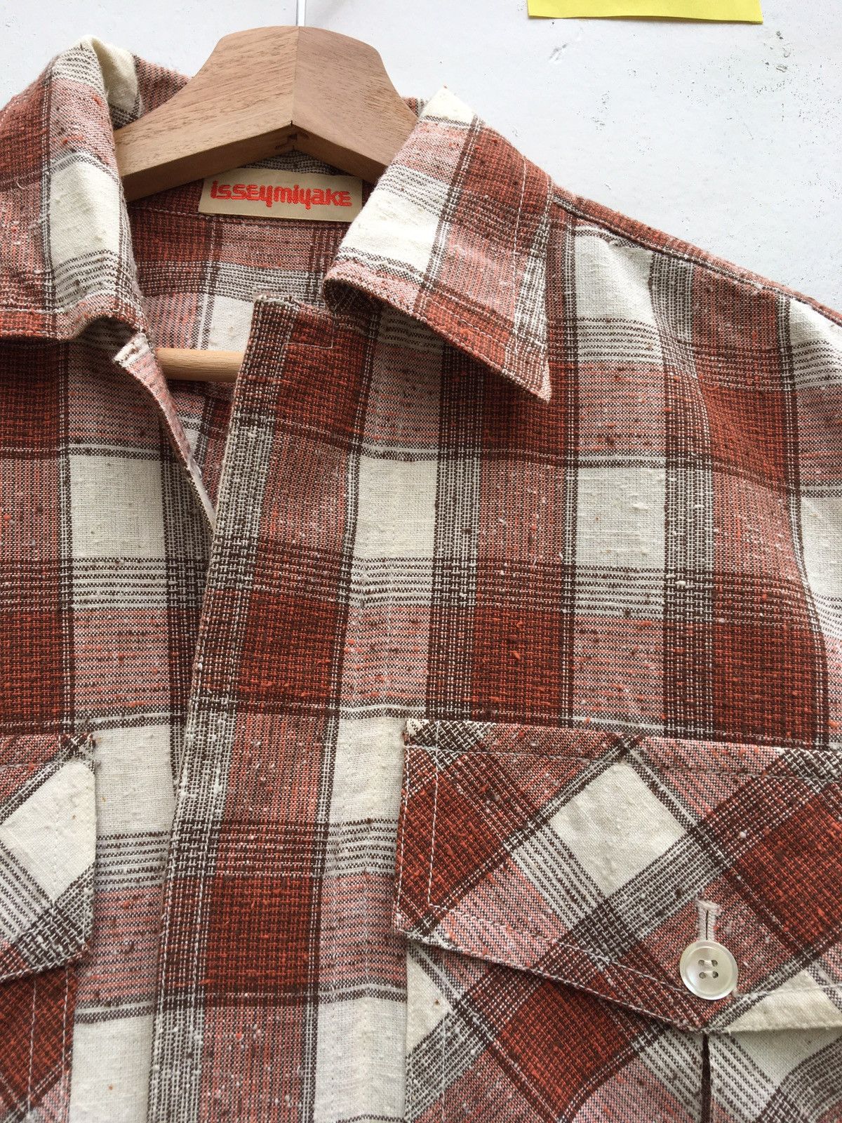 Issey Miyake Rare Vintage 80s Issey Miyake Men Flannel Button Up Shirt Size US M / EU 48-50 / 2 - 5 Thumbnail