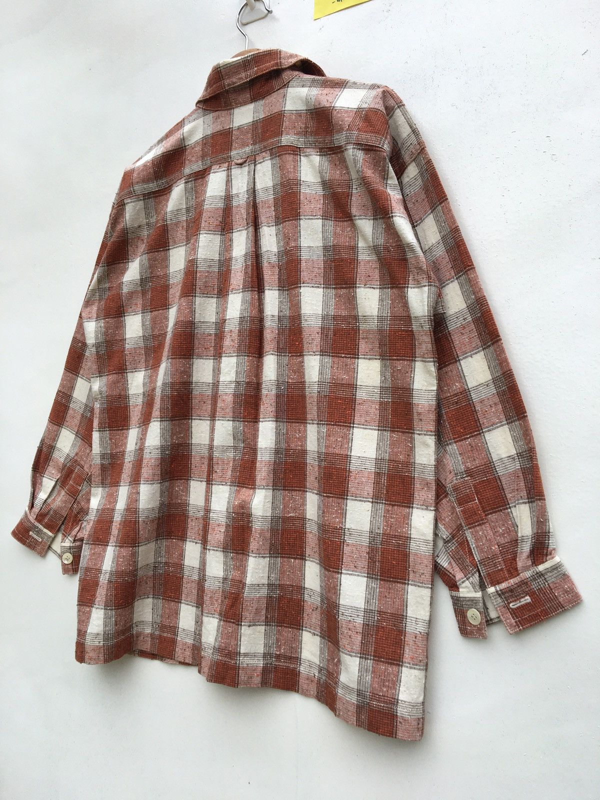 Issey Miyake Rare Vintage 80s Issey Miyake Men Flannel Button Up Shirt Size US M / EU 48-50 / 2 - 12 Thumbnail
