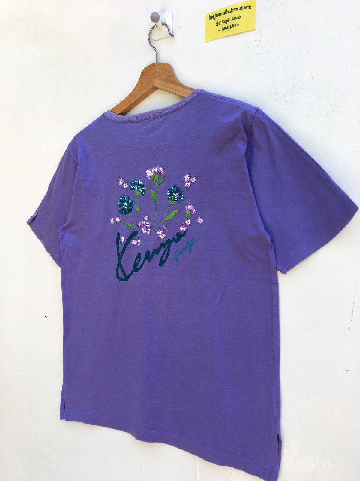 Kenzo Vintage Kenzo Spellout Floral Motif Tshirt Size US M / EU 48-50 / 2 - 4 Thumbnail