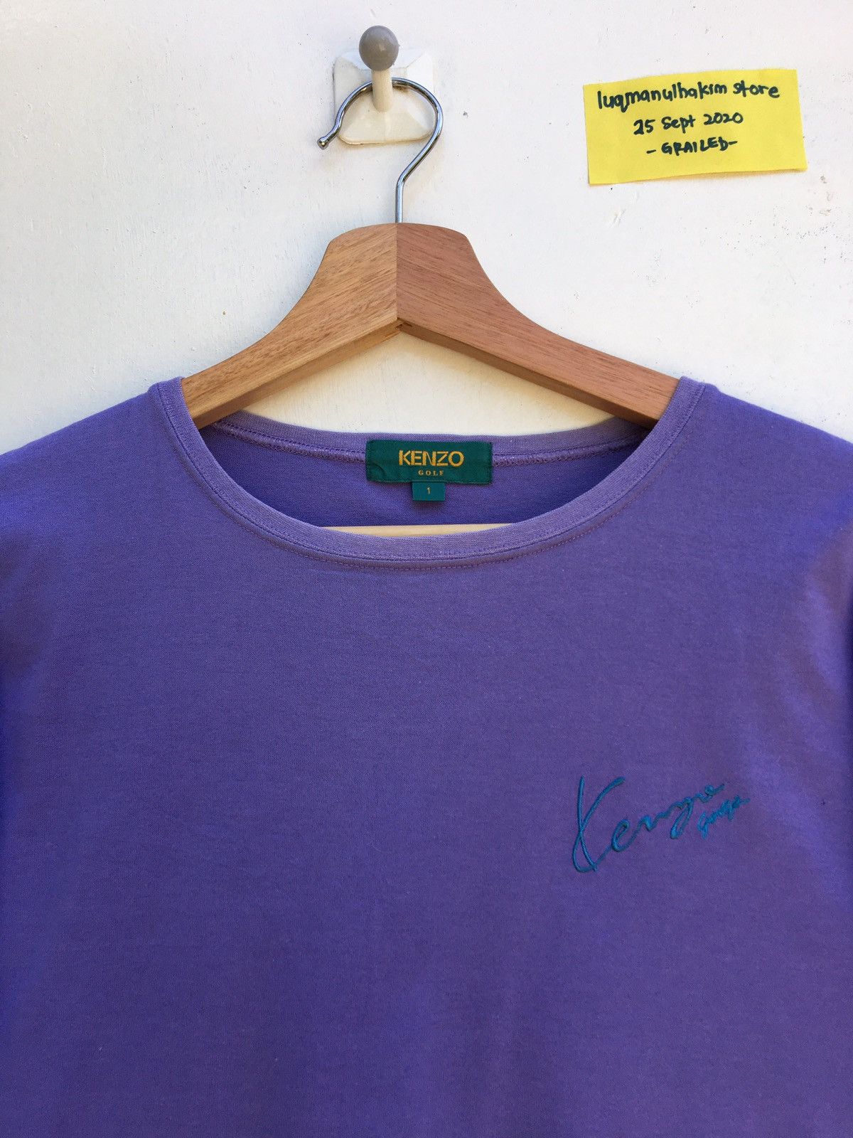 Kenzo Vintage Kenzo Spellout Floral Motif Tshirt Size US M / EU 48-50 / 2 - 9 Thumbnail