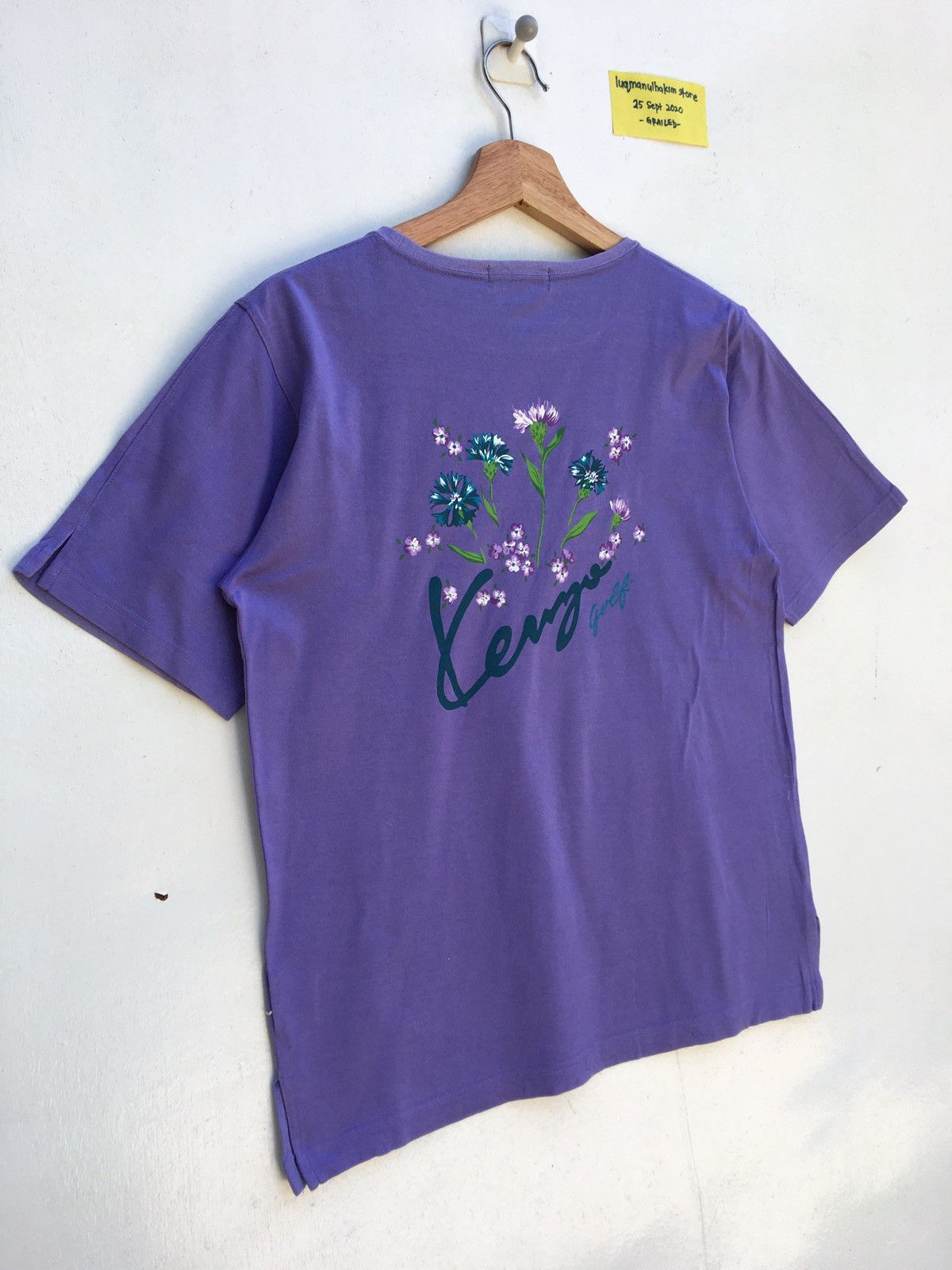 Kenzo Vintage Kenzo Spellout Floral Motif Tshirt Size US M / EU 48-50 / 2 - 3 Thumbnail