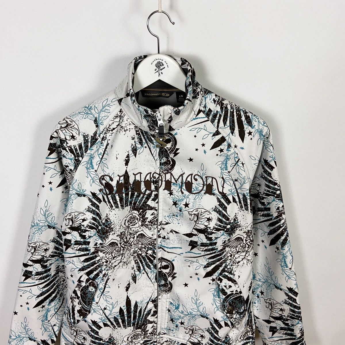 Salomon Vintage 00s Salomon embroidered logo Tattoos ski jacket L Size US L / EU 52-54 / 3 - 2 Thumbnail