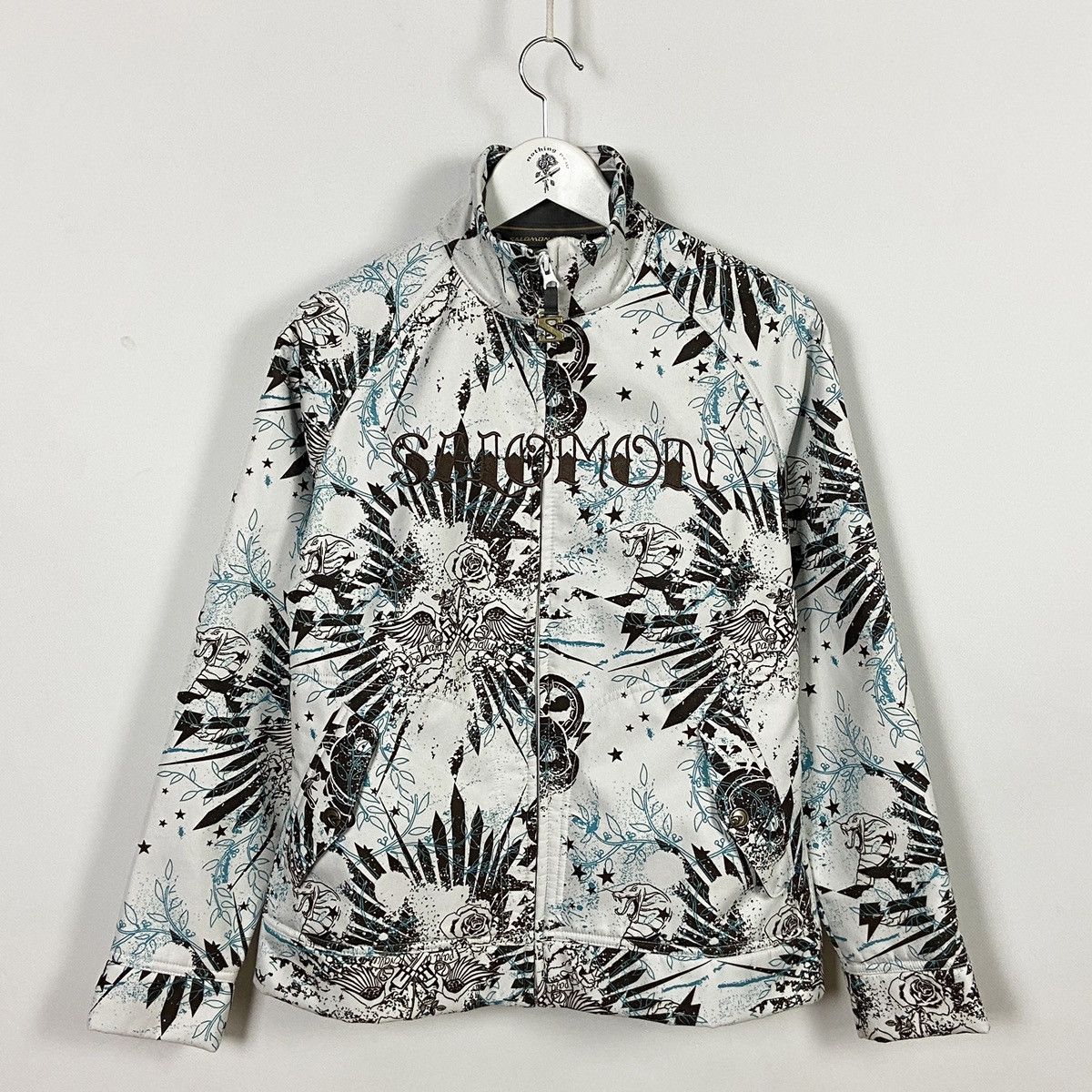 Salomon Vintage 00s Salomon embroidered logo Tattoos ski jacket L Size US L / EU 52-54 / 3 - 1 Thumbnail