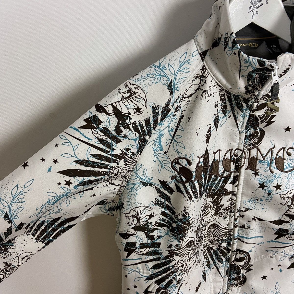 Salomon Vintage 00s Salomon embroidered logo Tattoos ski jacket L Size US L / EU 52-54 / 3 - 4 Thumbnail