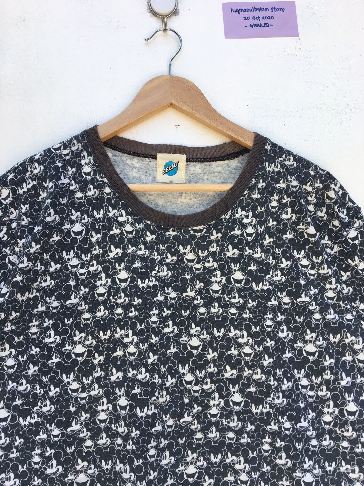 Beams Plus Beams X Disney Mickey Tee Size US M / EU 48-50 / 2 - 8 Thumbnail