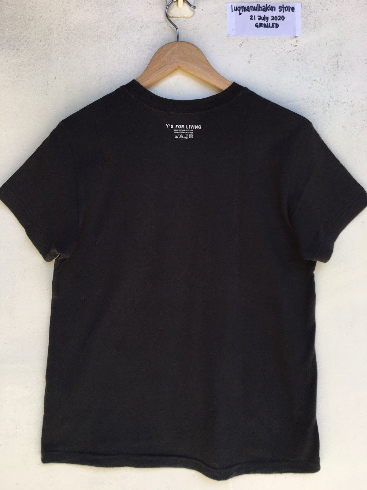 Yohji Yamamoto Ys for living by Yohji Yamamoto Plain T-shirt Size US S / EU 44-46 / 1 - 2 Thumbnail