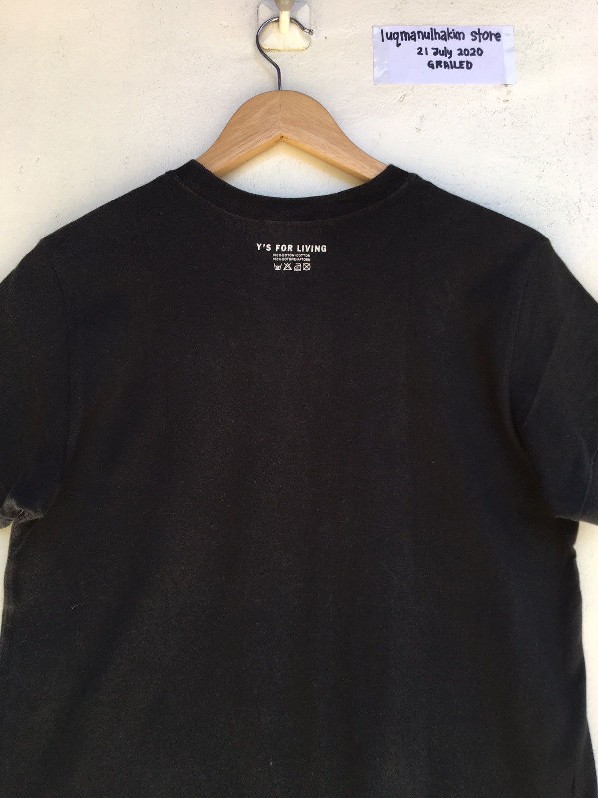 Yohji Yamamoto Ys for living by Yohji Yamamoto Plain T-shirt Size US S / EU 44-46 / 1 - 1 Thumbnail