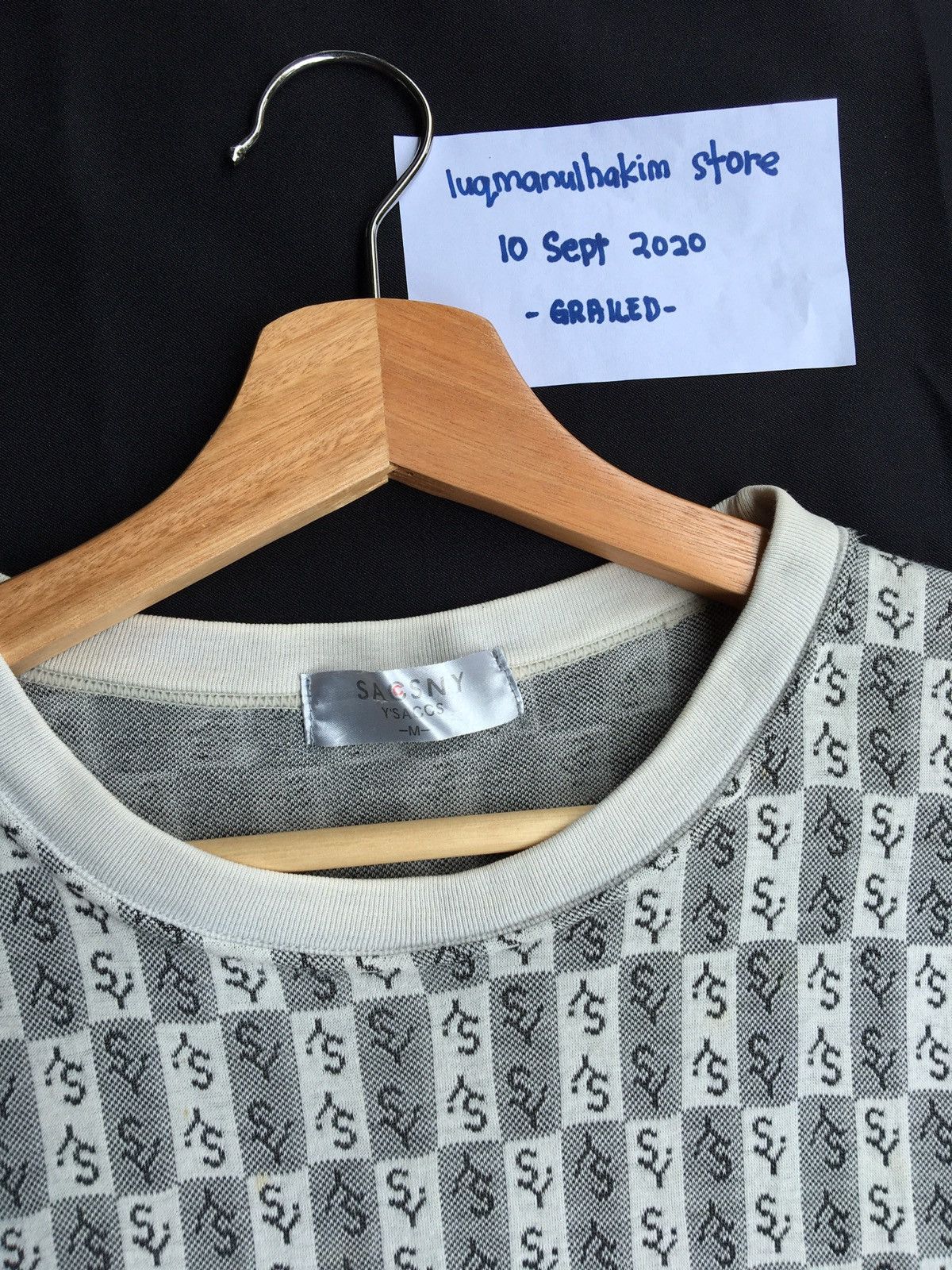 Yohji Yamamoto ys y'saccs yohji yamamoto monogram t shirt Size US S / EU 44-46 / 1 - 9 Thumbnail