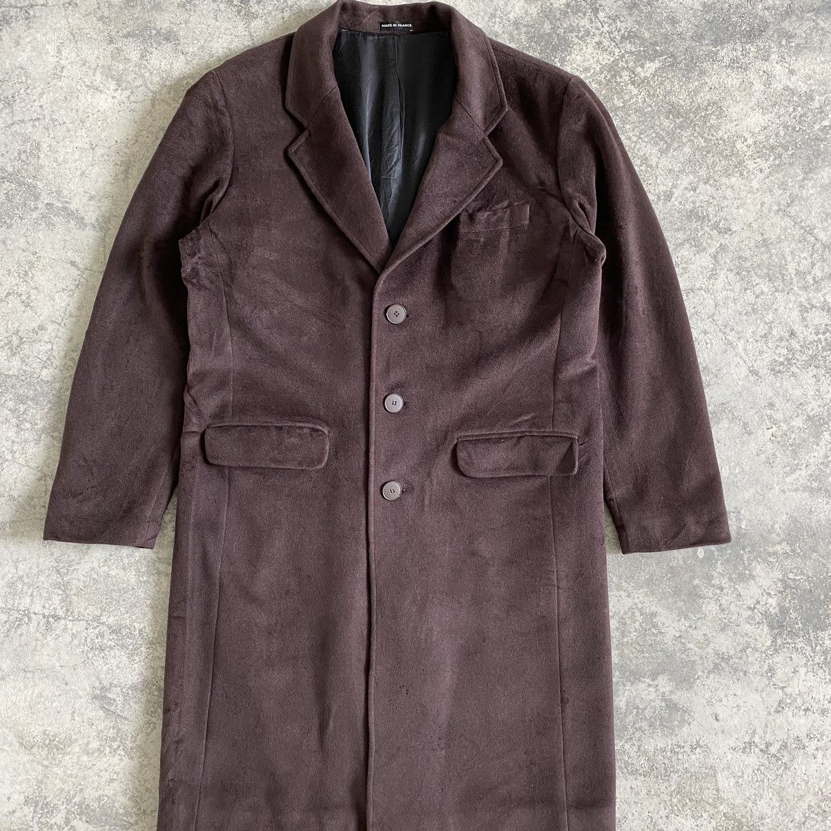 agnes b. Vintage Agnes B. Tweed Overcoat Wool Made In France Size US L / EU 52-54 / 3 - 2 Thumbnail