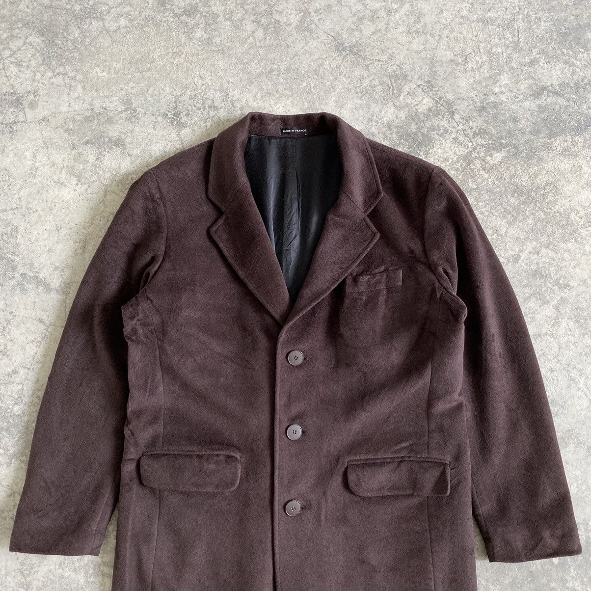agnes b. Vintage Agnes B. Tweed Overcoat Wool Made In France Size US L / EU 52-54 / 3 - 5 Thumbnail