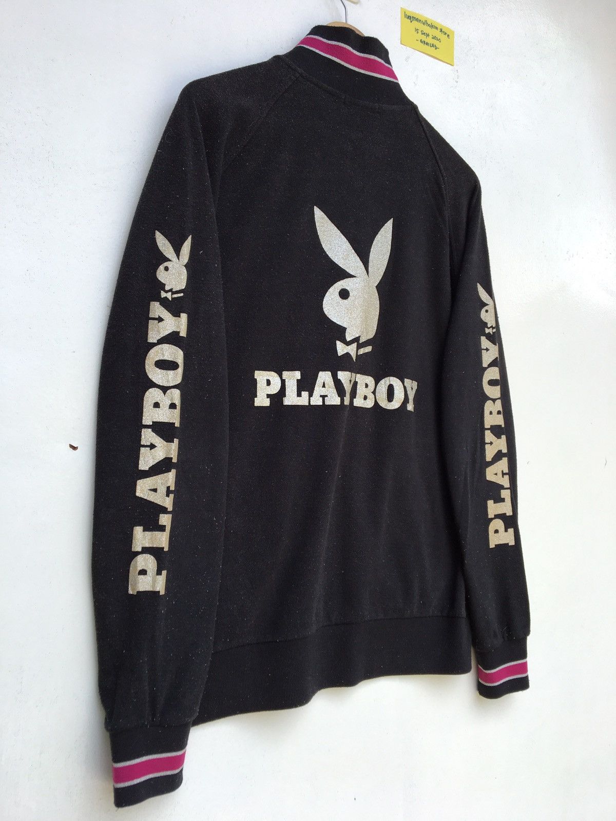 Vintage Rare Playboy Big Logo Spellout Zip Up Sweater Size US L / EU 52-54 / 3 - 4 Thumbnail