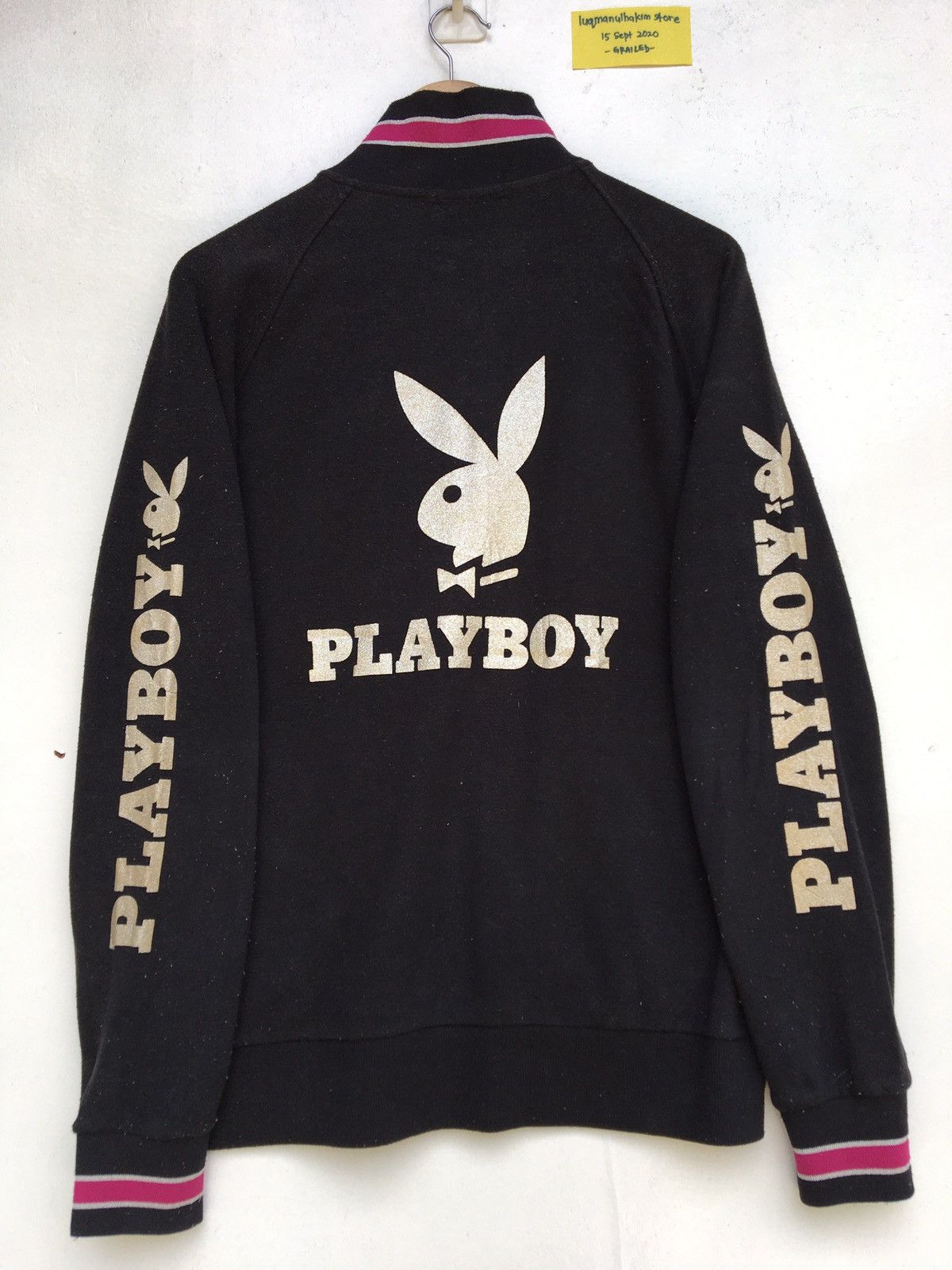 Vintage Rare Playboy Big Logo Spellout Zip Up Sweater Size US L / EU 52-54 / 3 - 3 Thumbnail