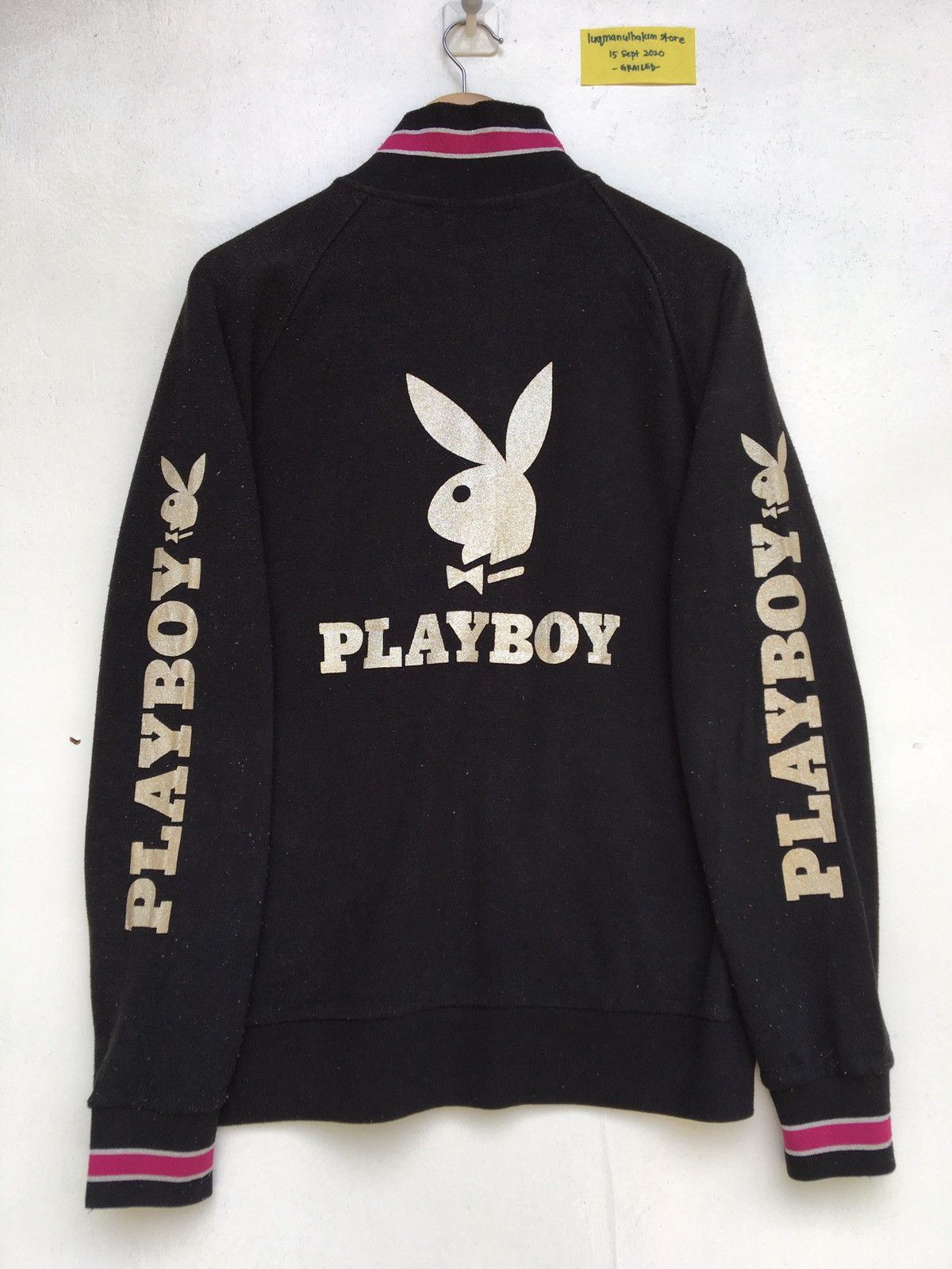 Vintage Rare Playboy Big Logo Spellout Zip Up Sweater Size US L / EU 52-54 / 3 - 2 Preview