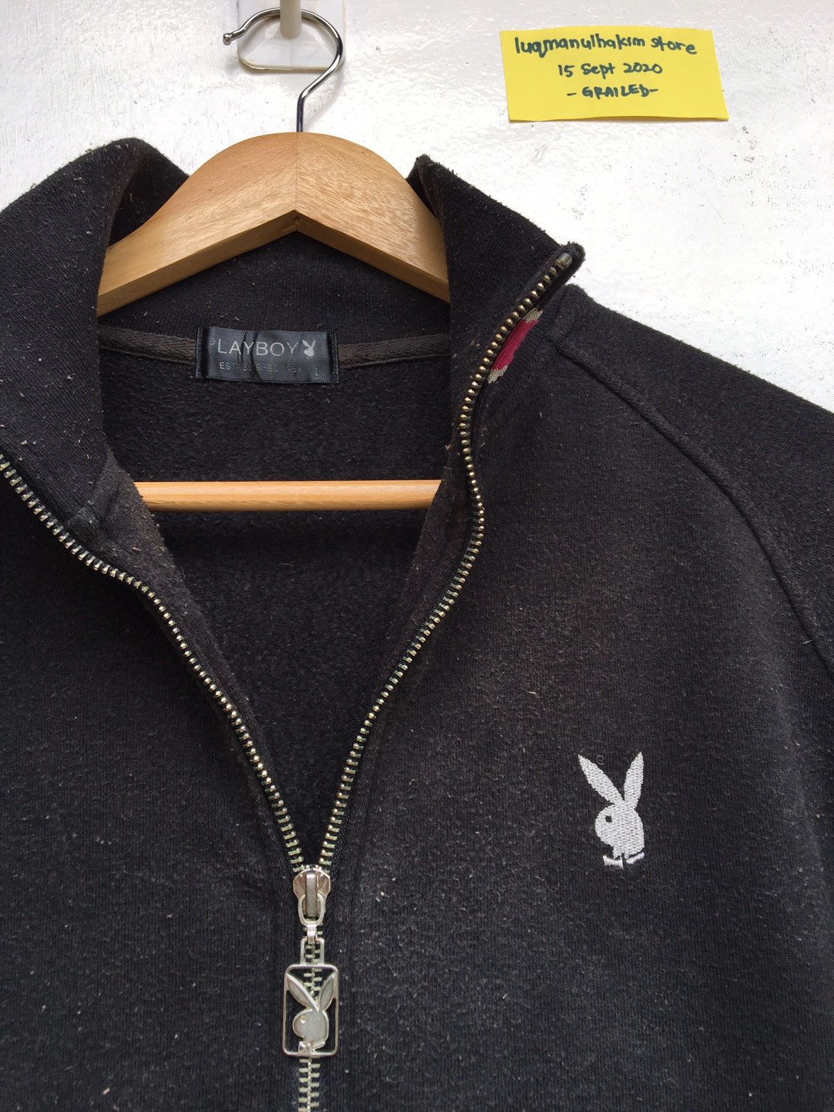 Playboy Rare Playboy Big Logo Spellout Zip Up Sweater Size US L / EU 52-54 / 3 - 9 Thumbnail