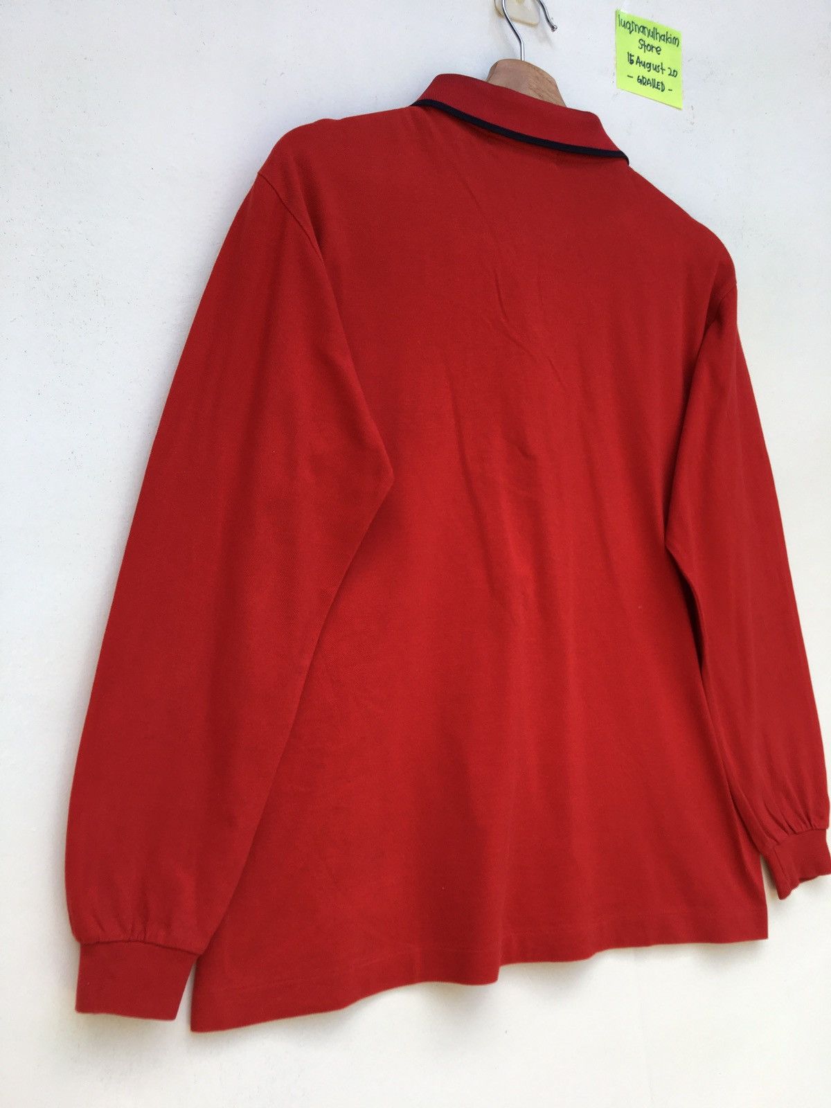 Burberry Vintage Burberrys Polo Red Longsleeve Size US M / EU 48-50 / 2 - 11 Thumbnail
