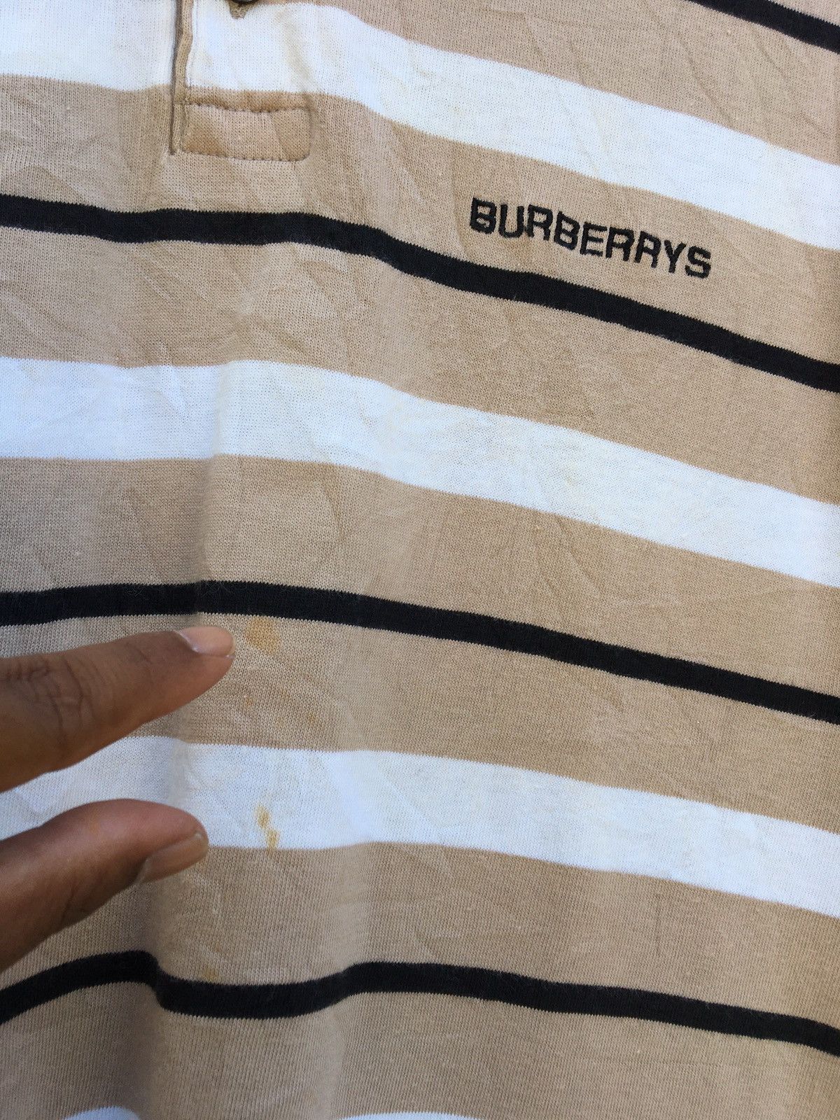 Burberry Burberry London Nova Stripes Polo Shirt Size US M / EU 48-50 / 2 - 16 Thumbnail
