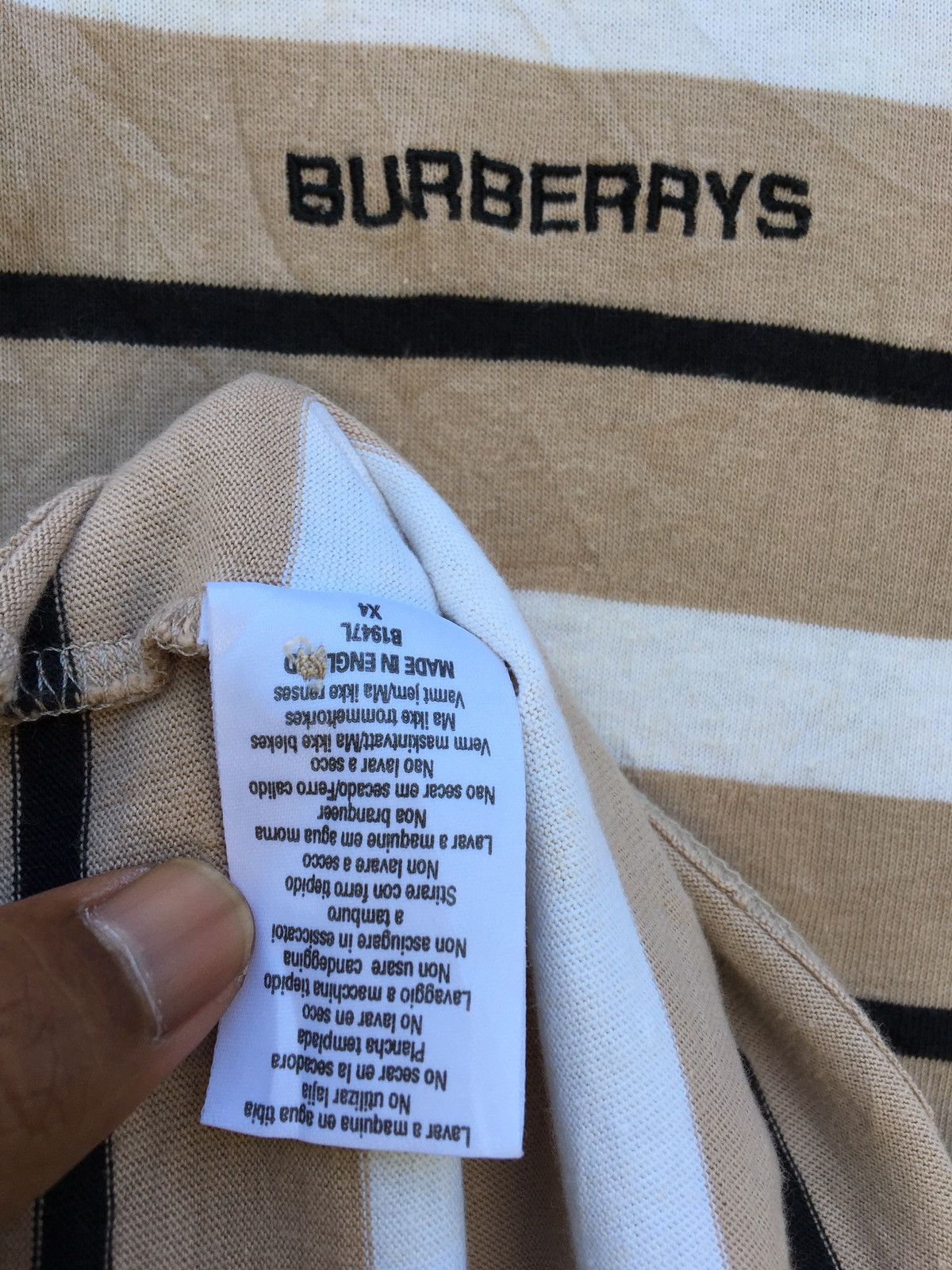 Burberry Burberry London Nova Stripes Polo Shirt Size US M / EU 48-50 / 2 - 10 Thumbnail