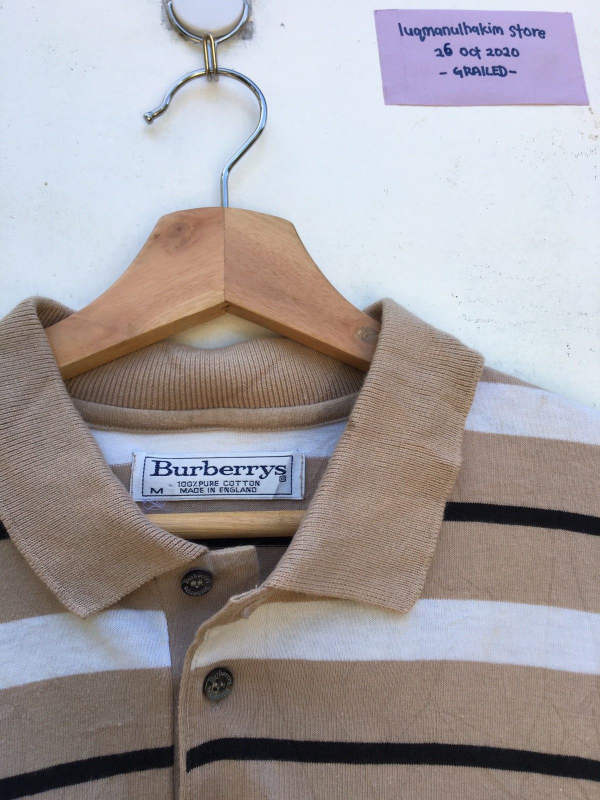 Burberry Burberry London Nova Stripes Polo Shirt Size US M / EU 48-50 / 2 - 7 Thumbnail