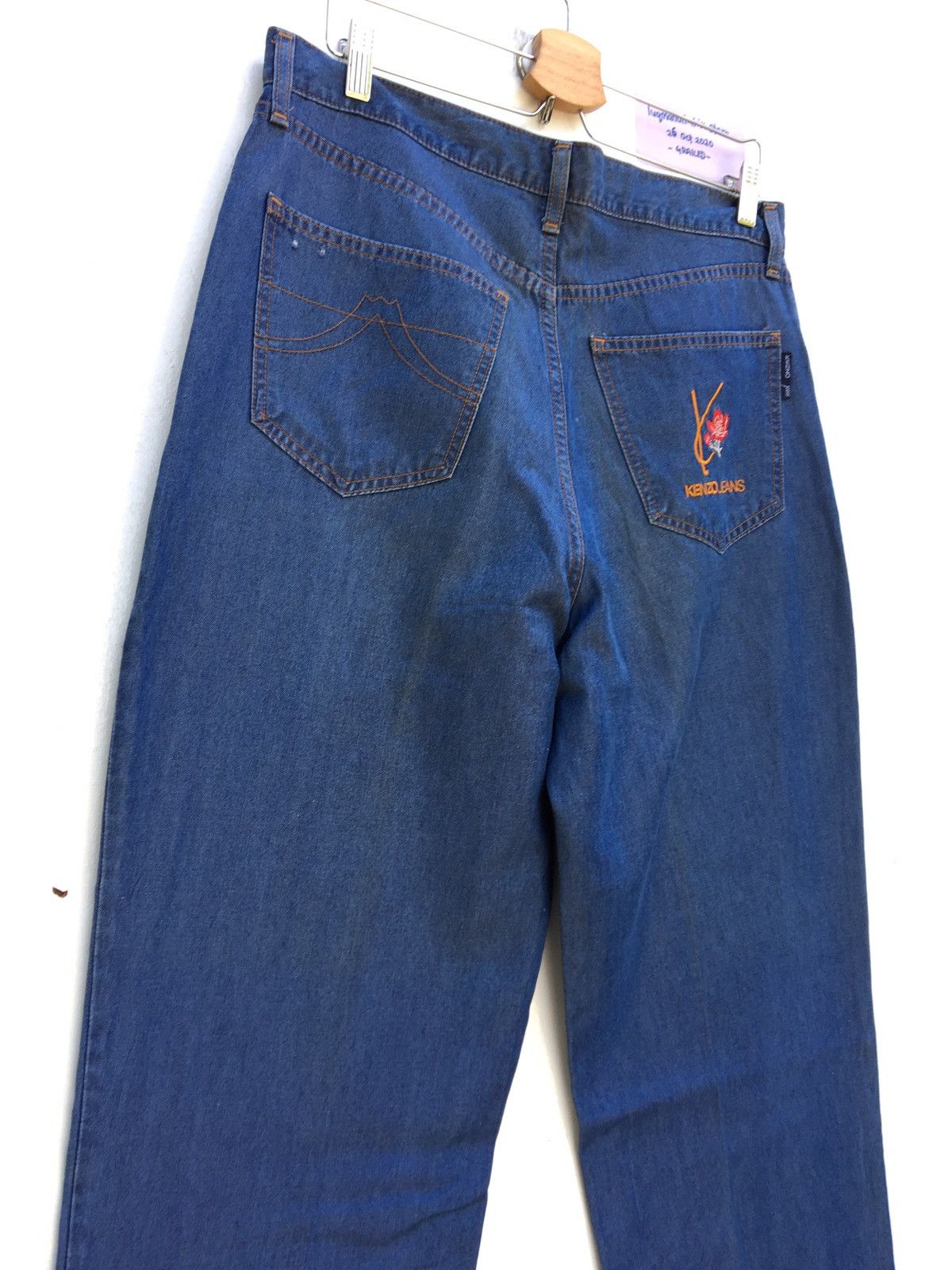 Kenzo Vintage 90s Kenzo Jeans Floral Denim Pants Size US 34 / EU 50 - 4 Thumbnail