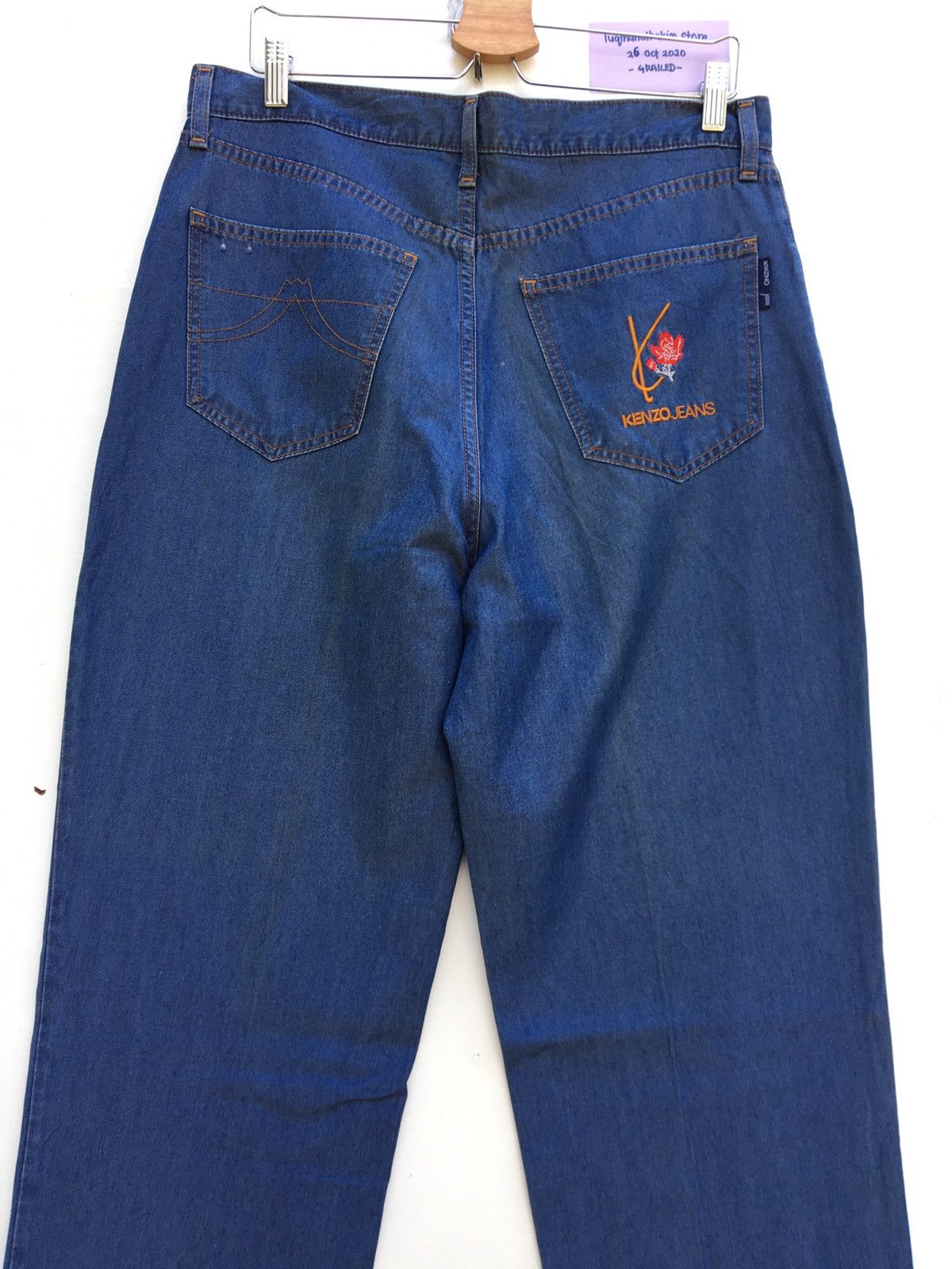 Kenzo Vintage 90s Kenzo Jeans Floral Denim Pants Size US 34 / EU 50 - 3 Thumbnail