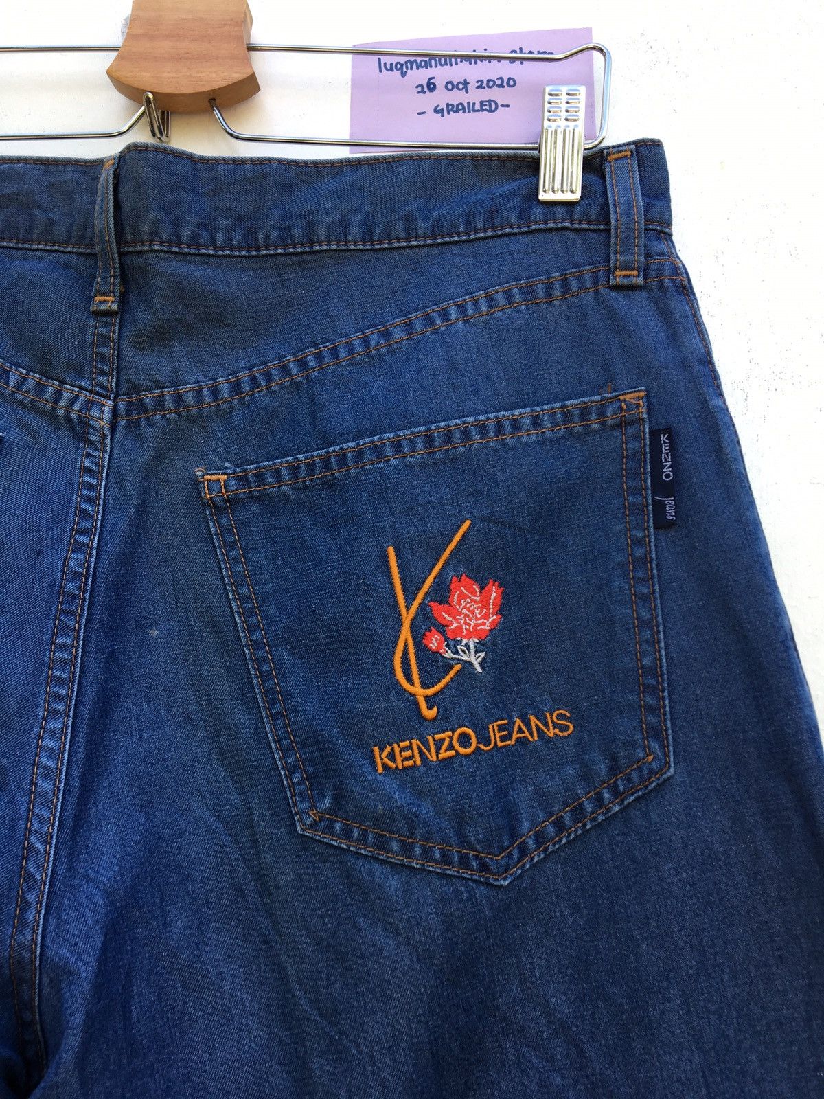 Kenzo Vintage 90s Kenzo Jeans Floral Denim Pants Size US 34 / EU 50 - 1 Thumbnail