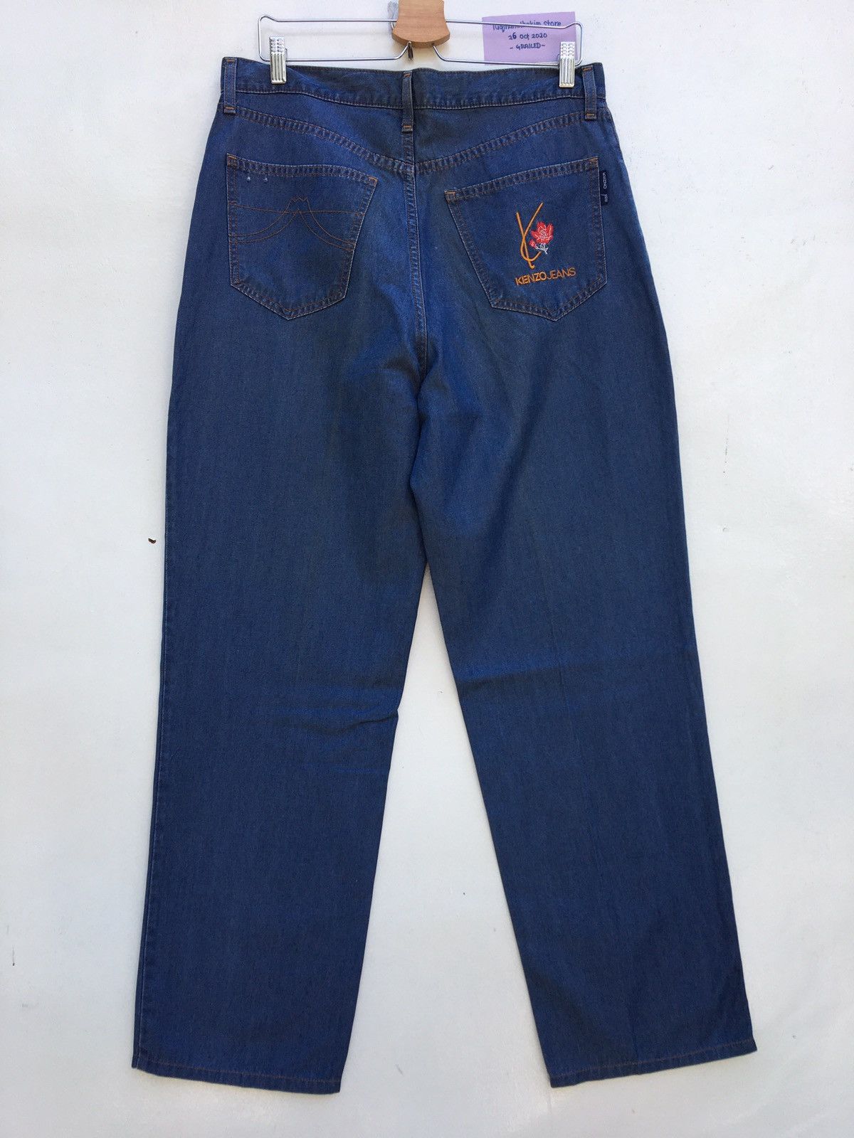 Kenzo Vintage 90s Kenzo Jeans Floral Denim Pants Size US 34 / EU 50 - 2 Thumbnail